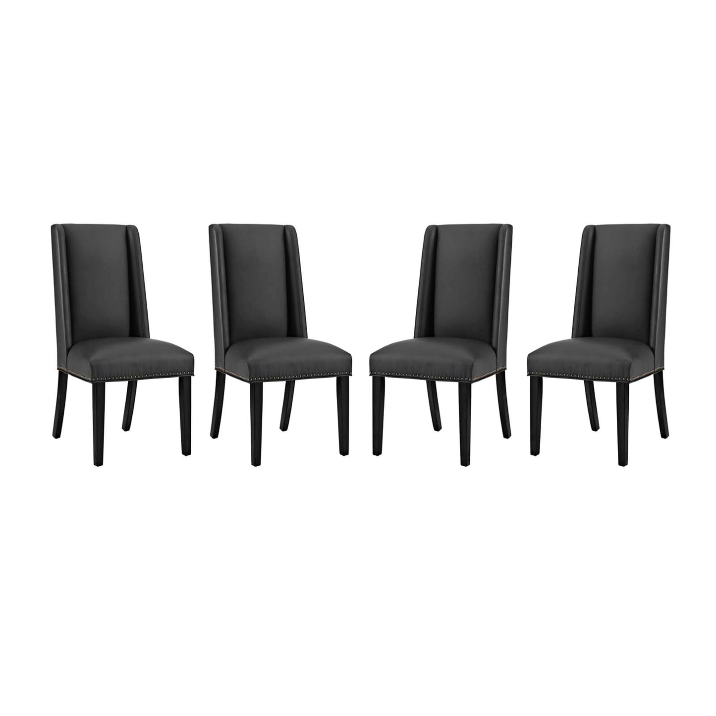 Baron Vegan Leather Dining Chair Set of 4 EEI-2232 & EEI-3502