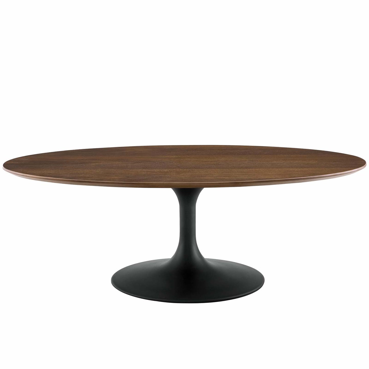 Lippa 48" Oval Artificial Marble and Wood Top Coffee Table