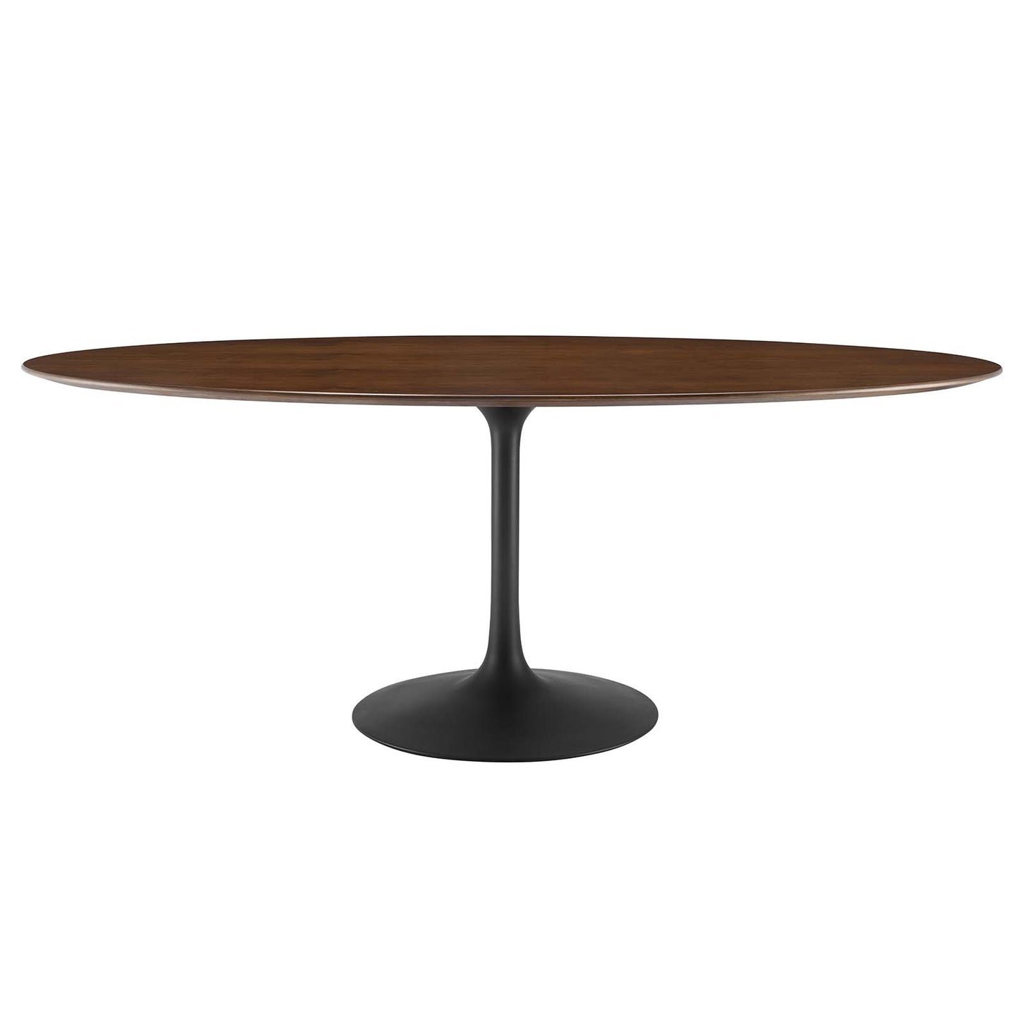 Lippa 78" Oval Artificial Marble and Wood Dining Table