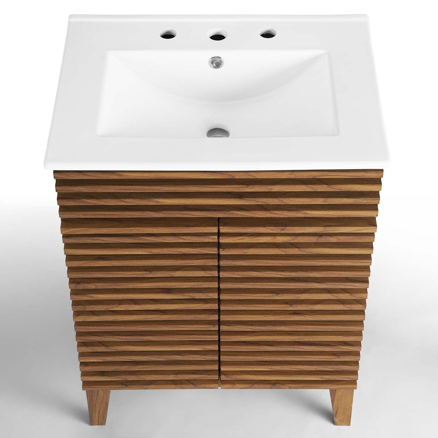 Render Bathroom Vanity Walnut White EEI-3860-WAL-WHI