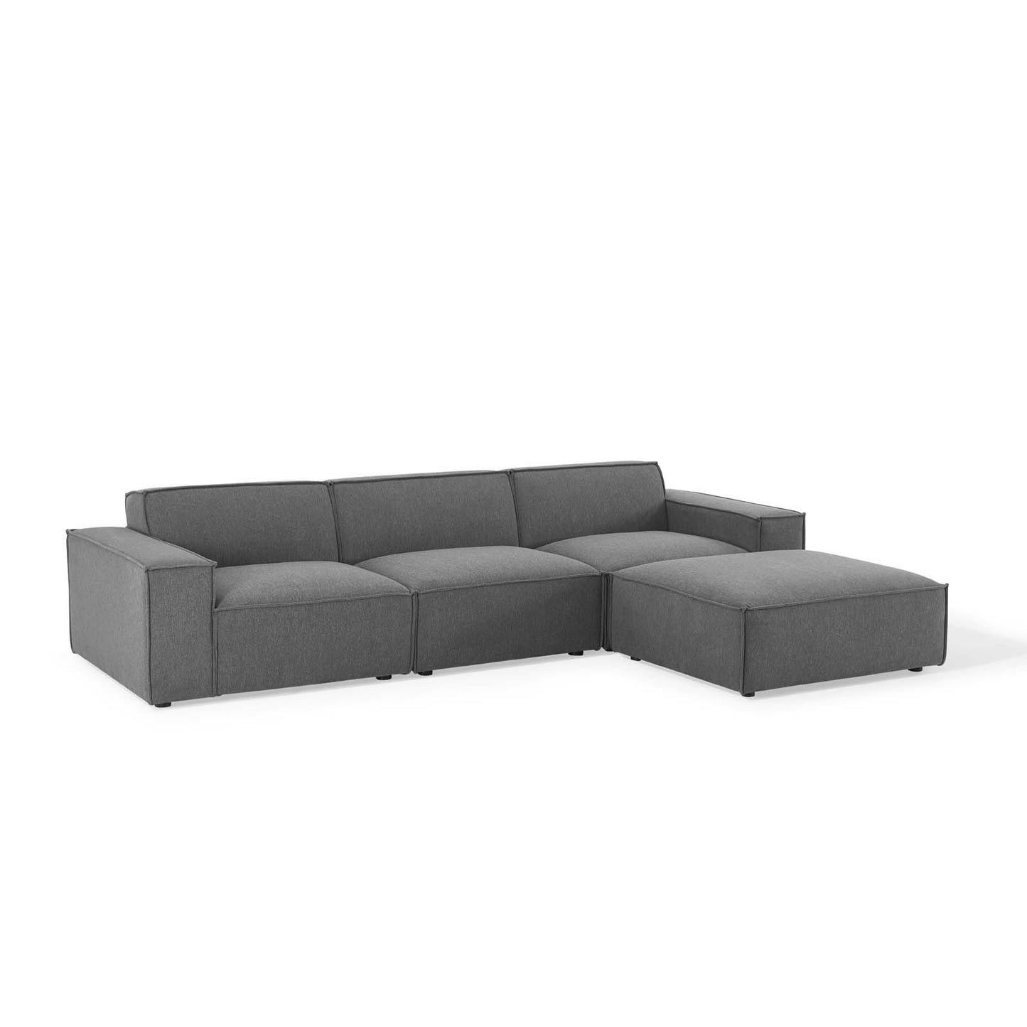 Restore 4-Piece Sectional Sofa Charcoal EEI-4113-CHA