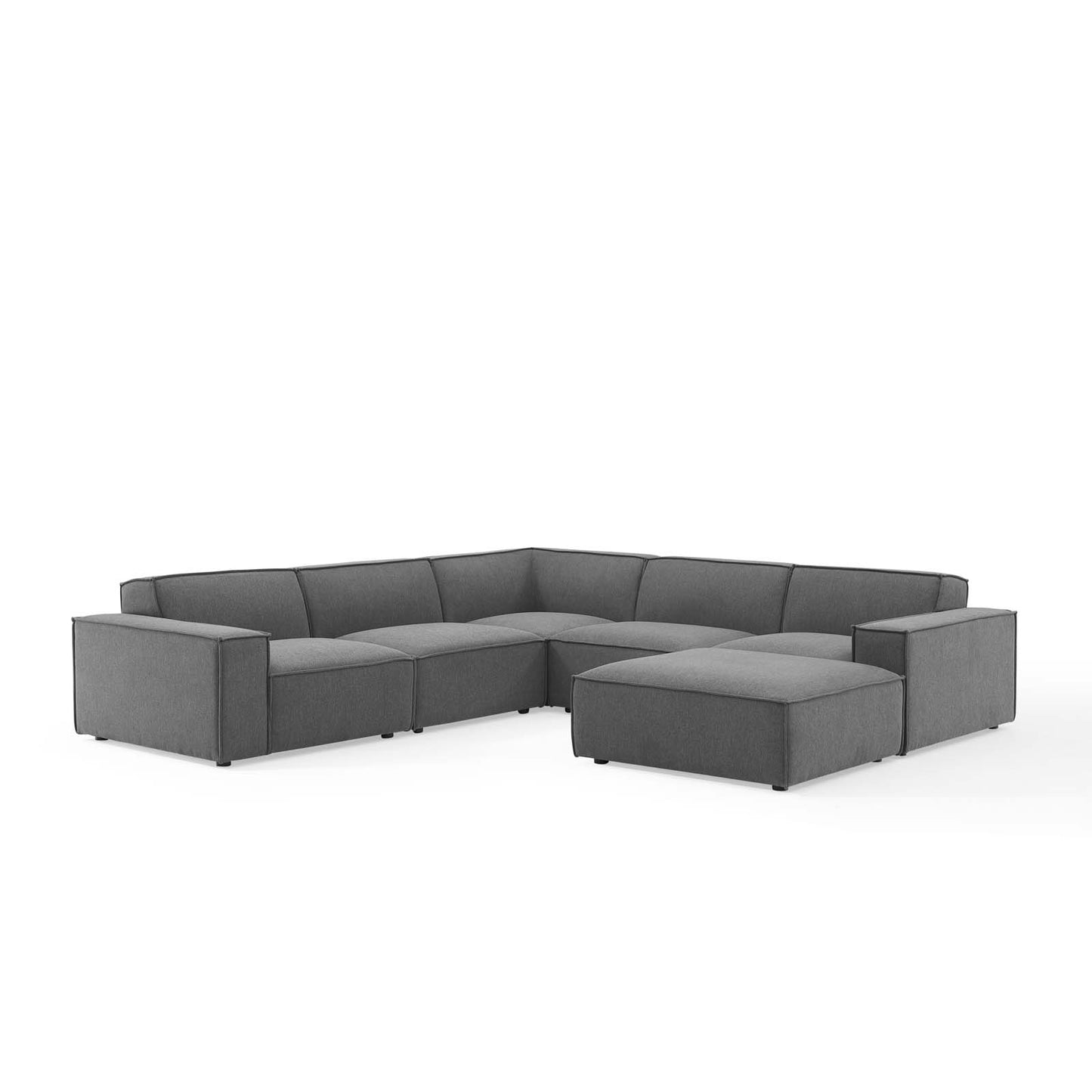 Restore 6-Piece Sectional Sofa Charcoal EEI-4118-CHA