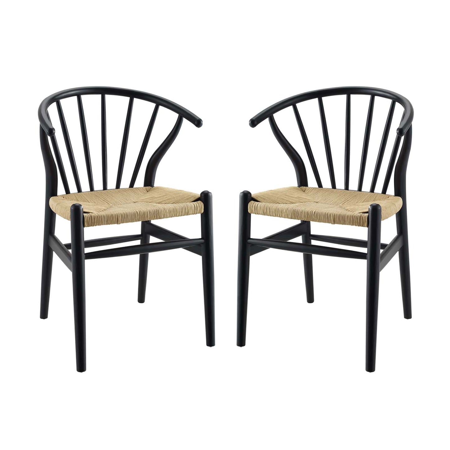 Flourish Spindle Wood Dining Side Chair Set of 2 and Single Options