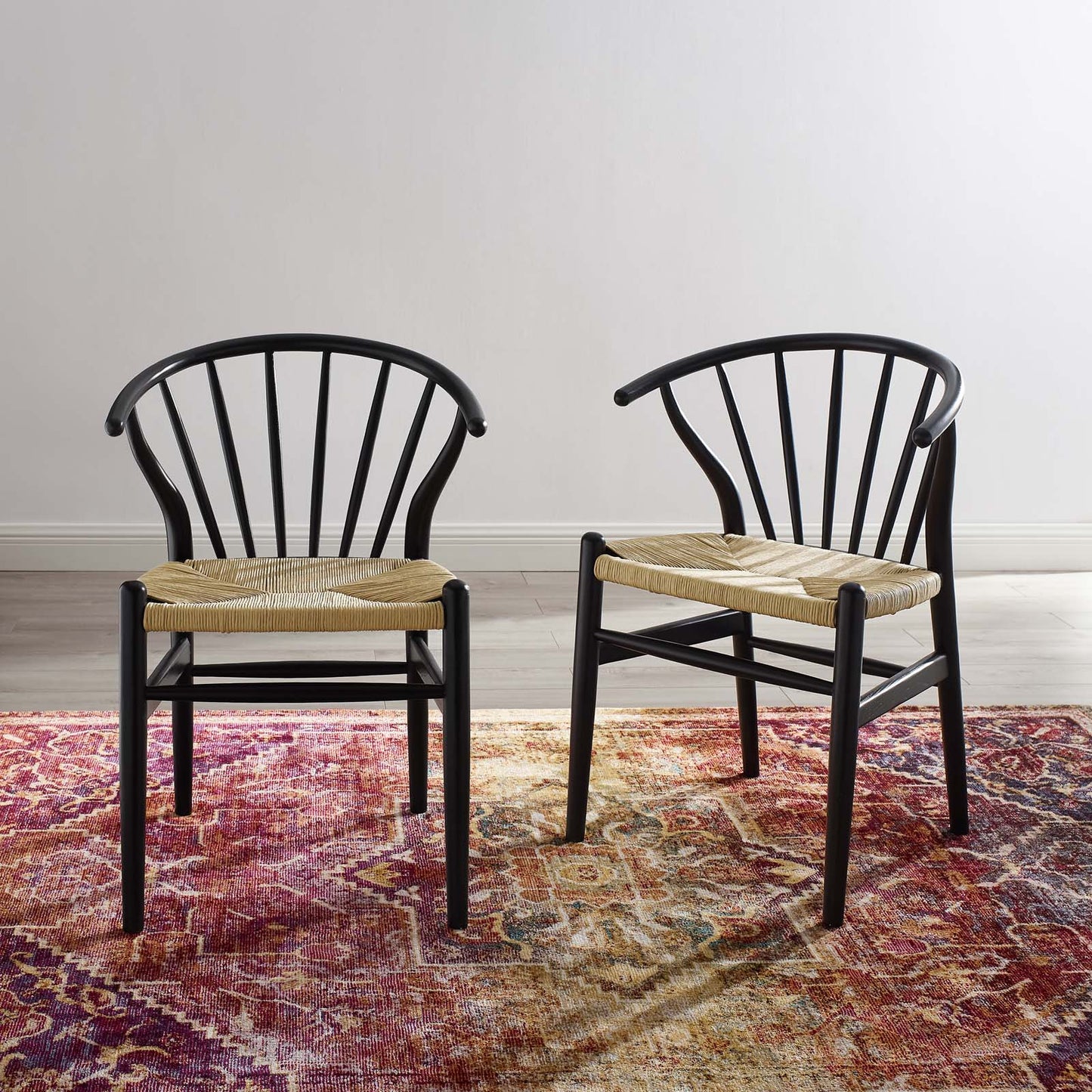 Flourish Spindle Wood Dining Side Chair Set of 2 and Single Options