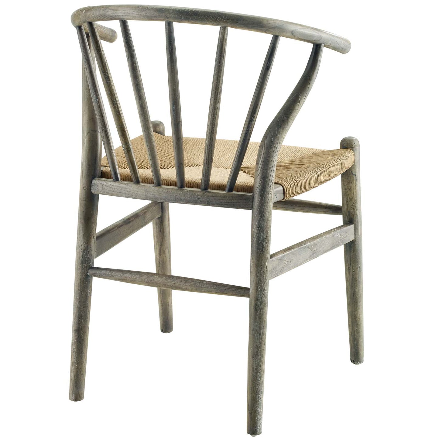 Flourish Spindle Wood Dining Side Chair Set of 2 Gray EEI-4168-GRY