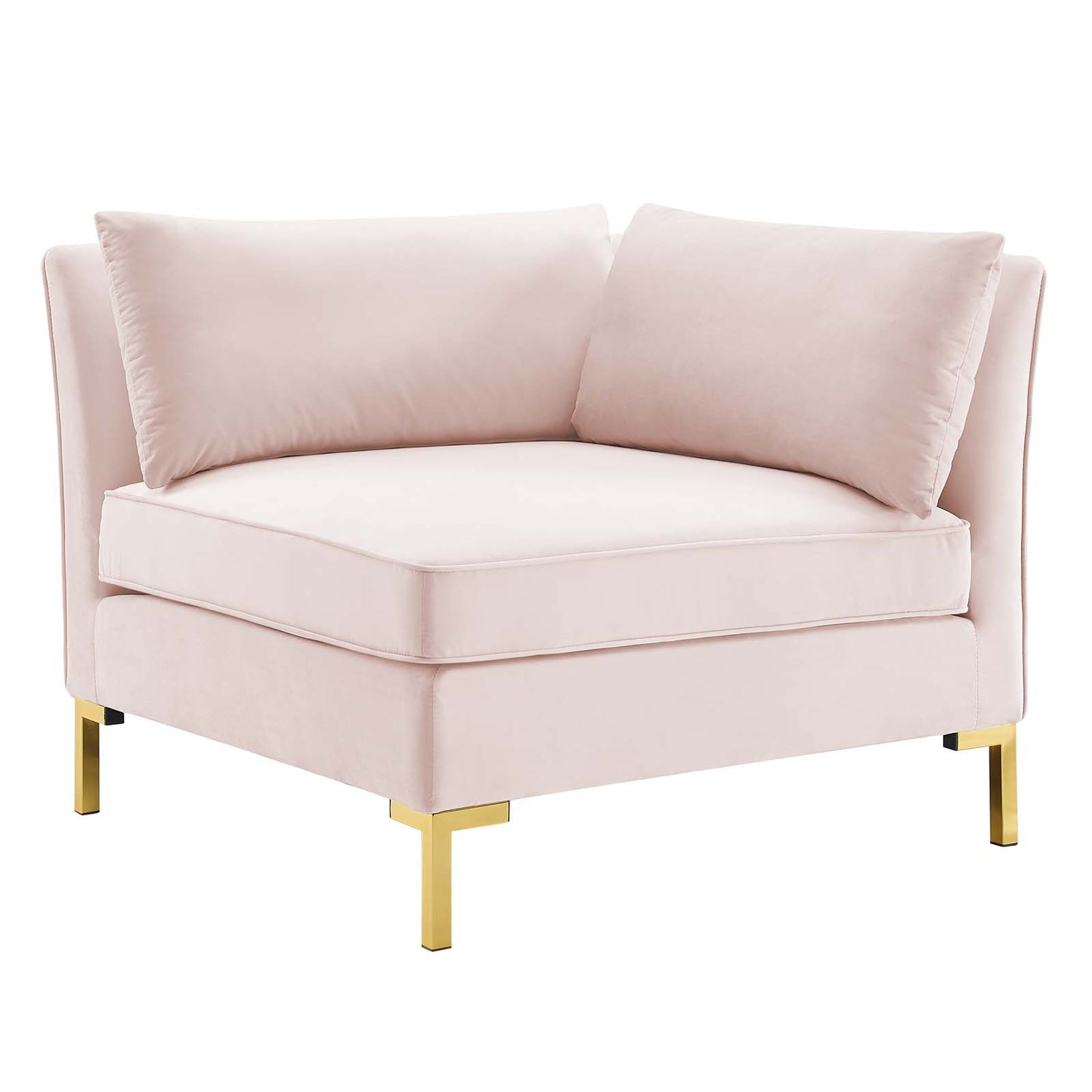 Ardent 5-Piece Performance Velvet Sectional Sofa Pink EEI-4273-PNK