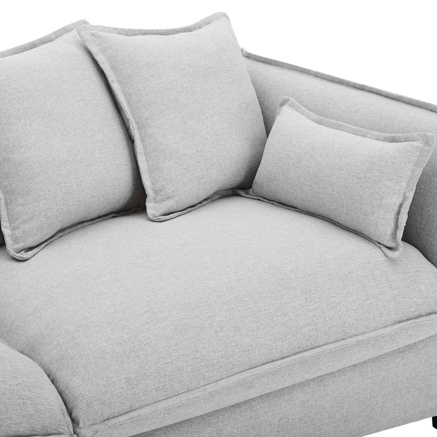 Avalon Slipcover Fabric Sofa Light Gray EEI-4449-LGR