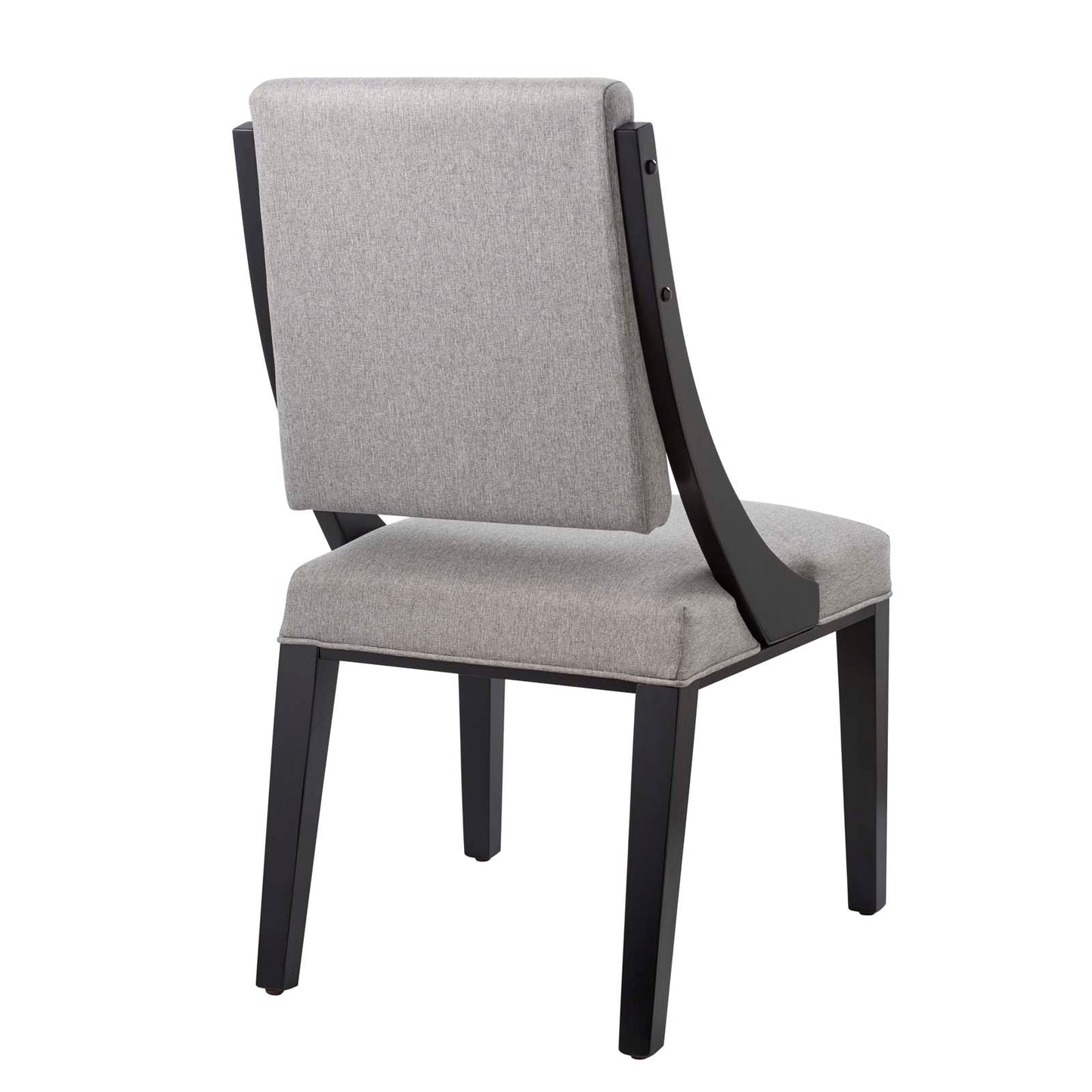 Cambridge Upholstered Fabric Dining Chairs - Set of 2 Light Gray EEI-4553-LGR