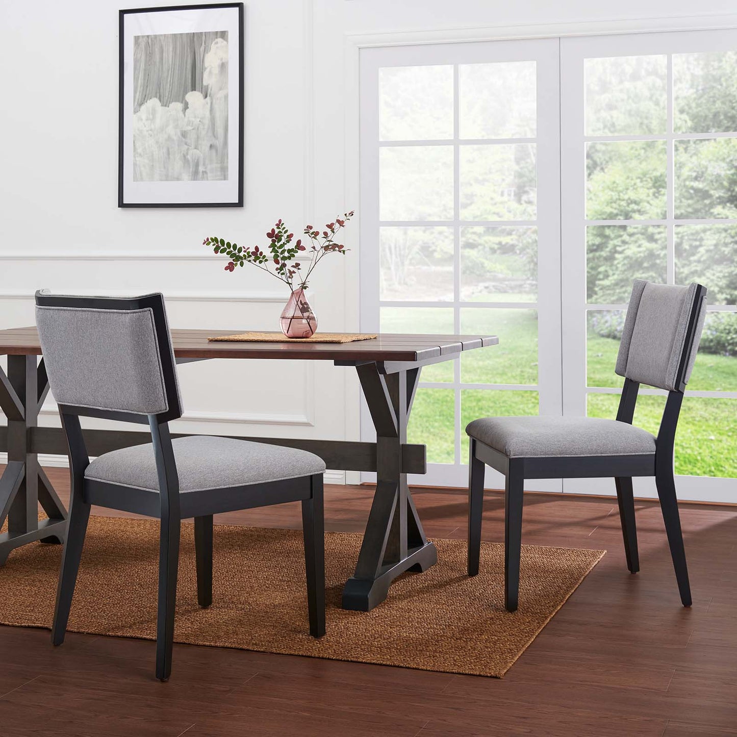 Esquire Dining Chairs - Set of 2 Light Gray EEI-4559-LGR