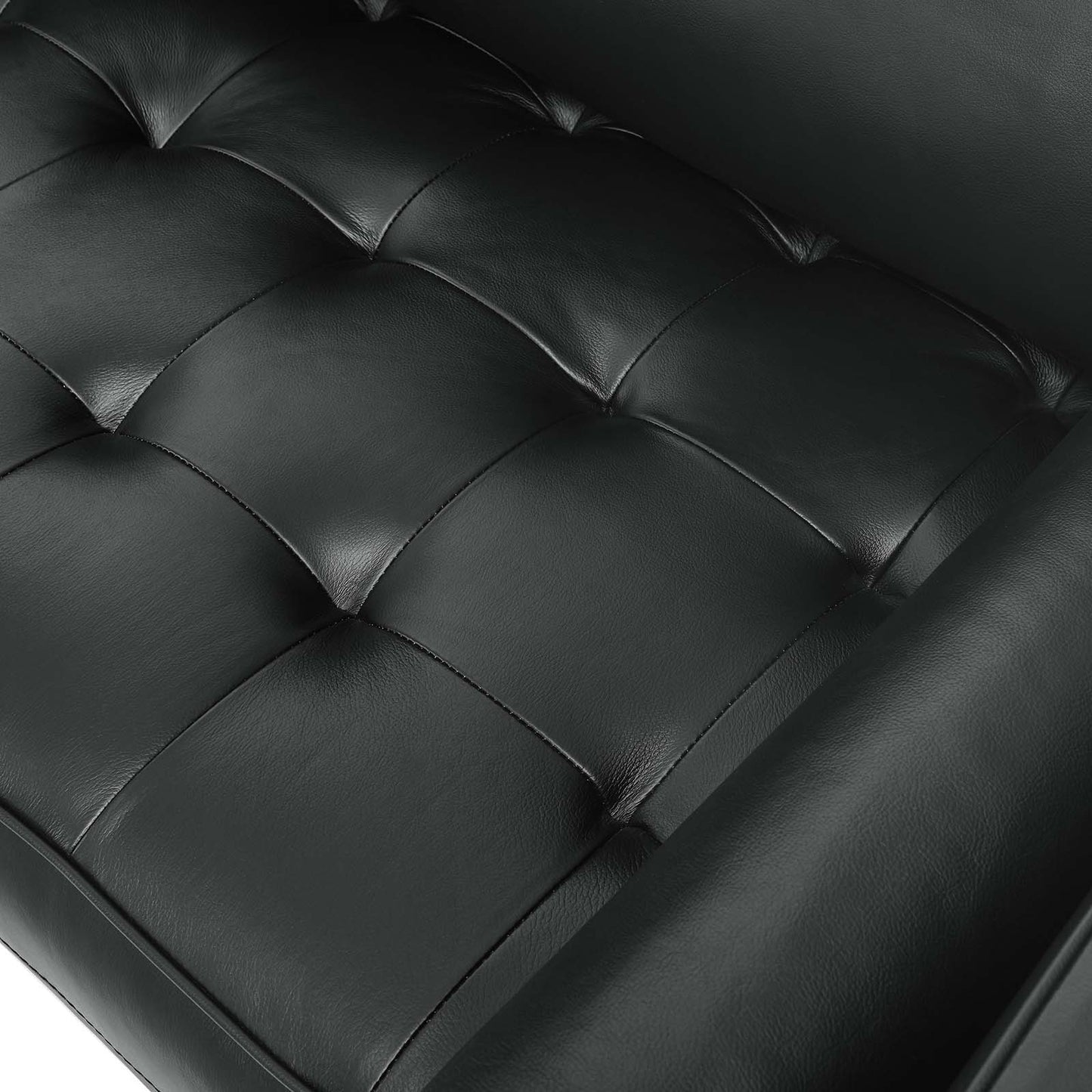 Valour Leather Sofa - Upholstered Faux Leather Sofa - 81" Sofa