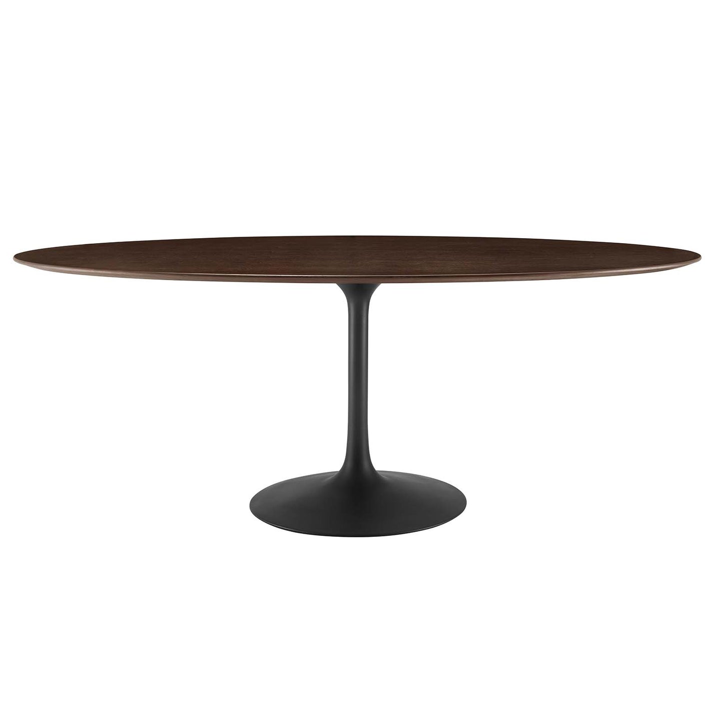 Lippa 78" Oval Artificial Marble and Wood Dining Table