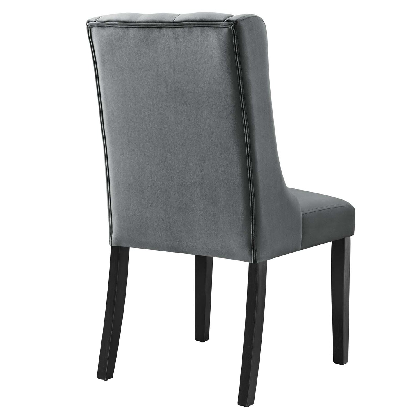 Baronet Performance Velvet Dining Chairs - Set of 2 Gray EEI-5013-GRY