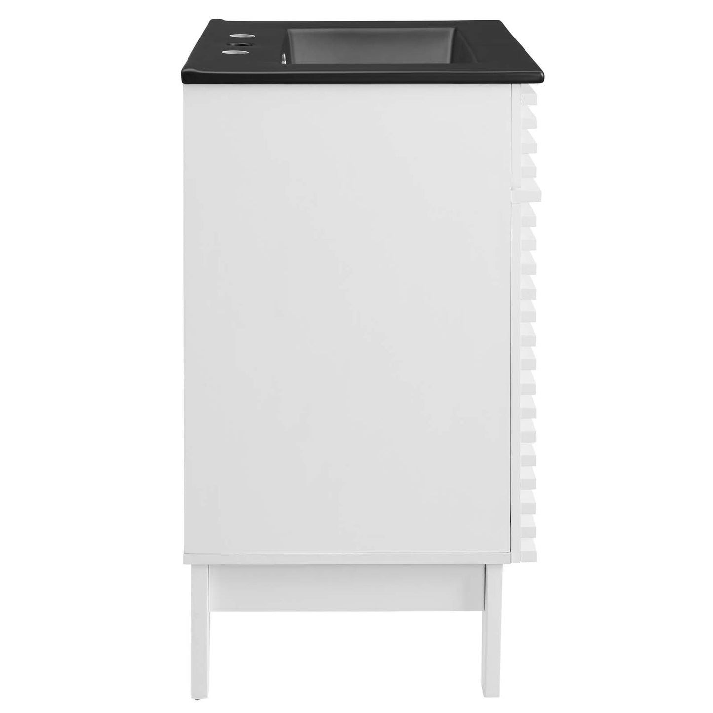 Render 24" Bathroom Vanity White Black EEI-5350-WHI-BLK