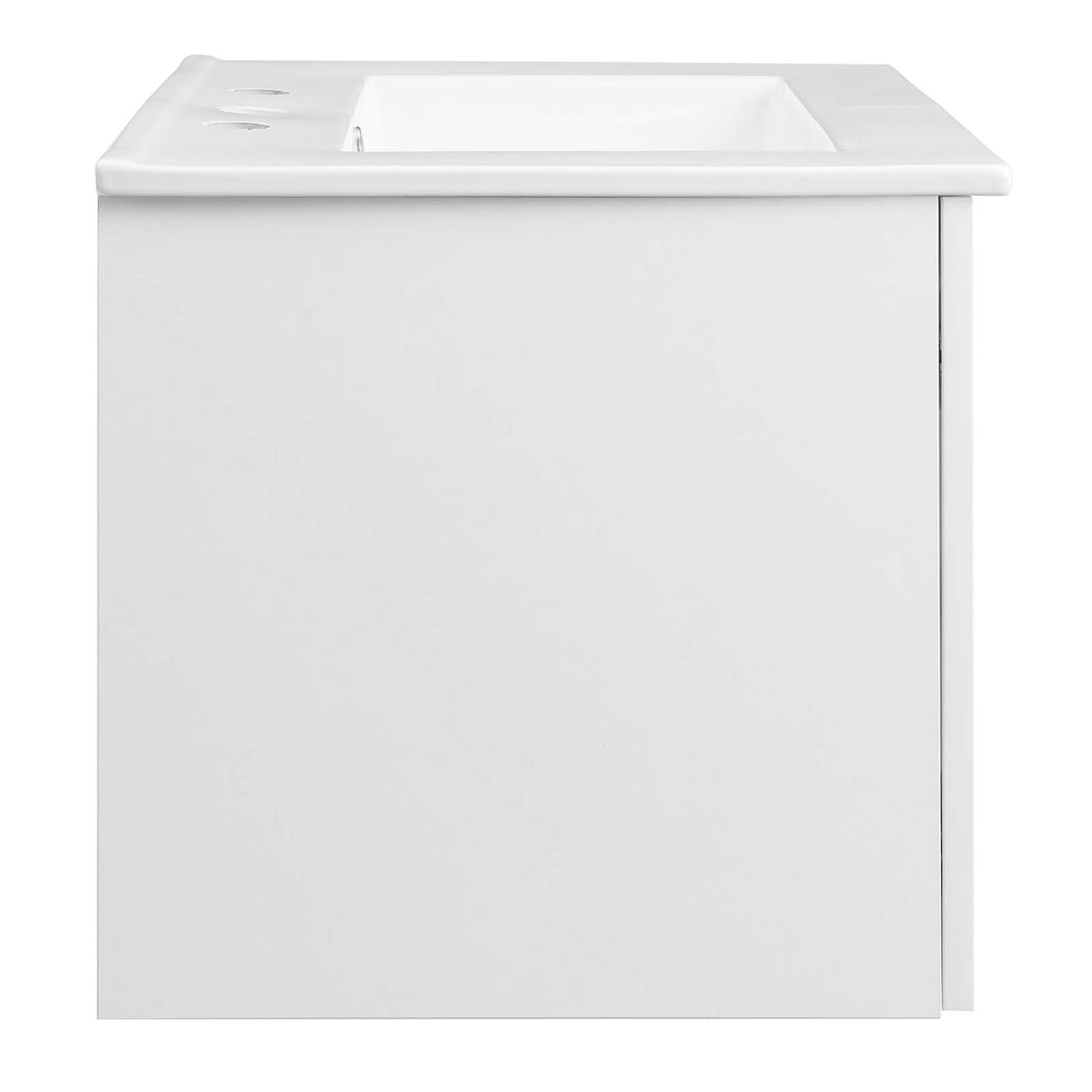 Maybelle 24" Wall-Mount Bathroom Vanity White White EEI-5379-WHI-WHI