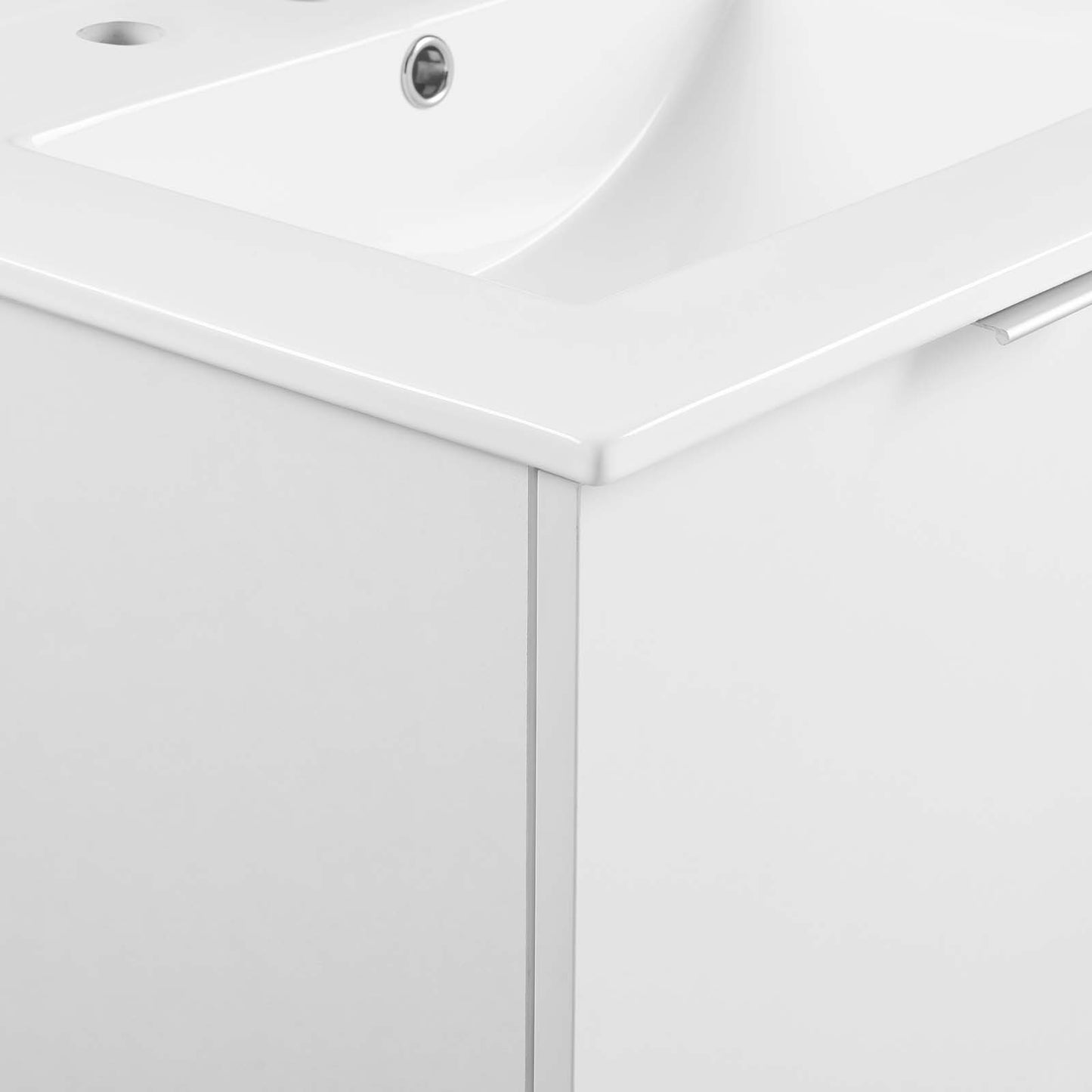 Maybelle 24" Wall-Mount Bathroom Vanity White White EEI-5379-WHI-WHI