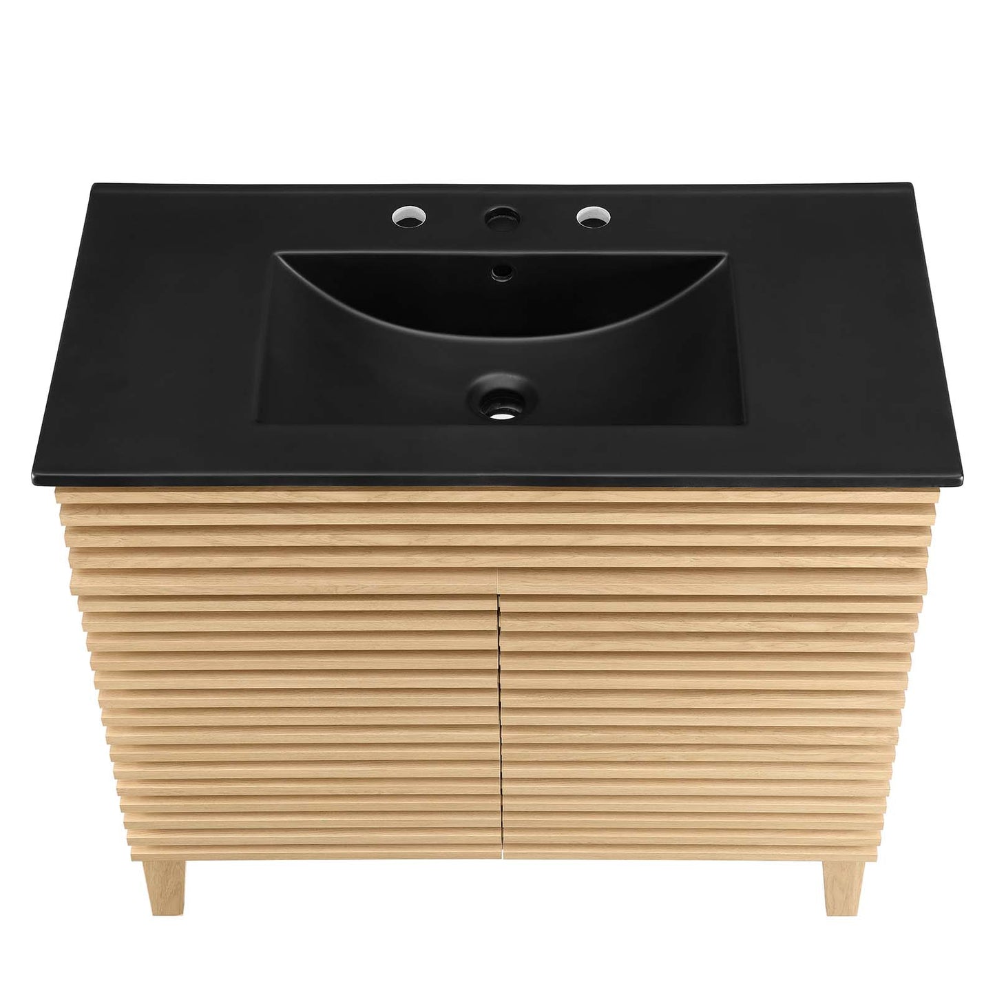 Render 36" Bathroom Vanity Oak Black EEI-5396-OAK-BLK