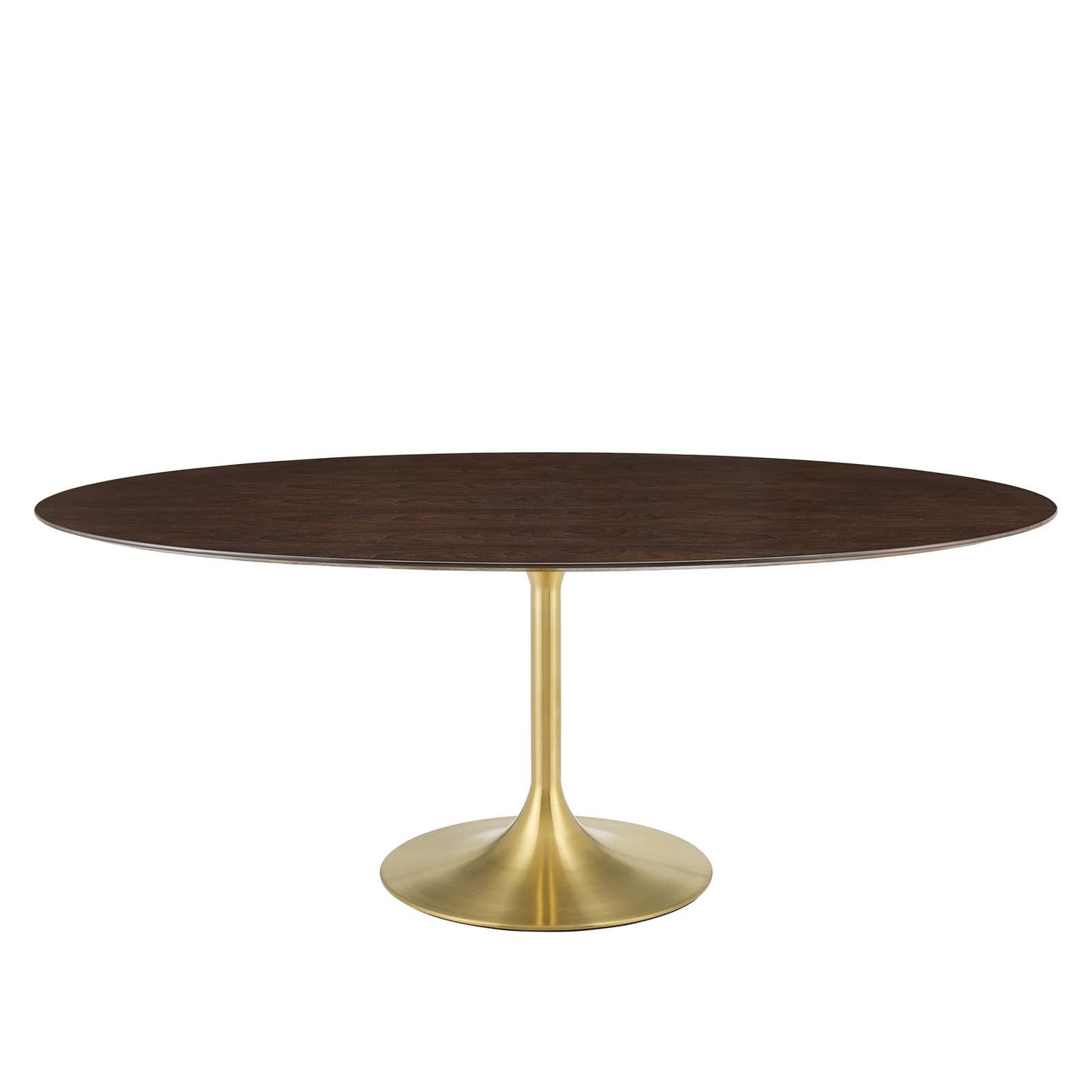 Lippa 78" Oval Artificial Marble and Wood Dining Table