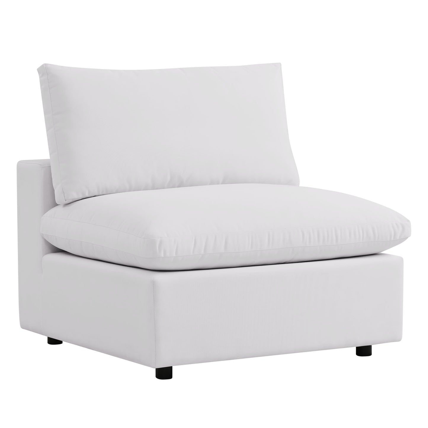 Commix 5-Piece Outdoor Patio Sectional Sofa White EEI-5589-WHI