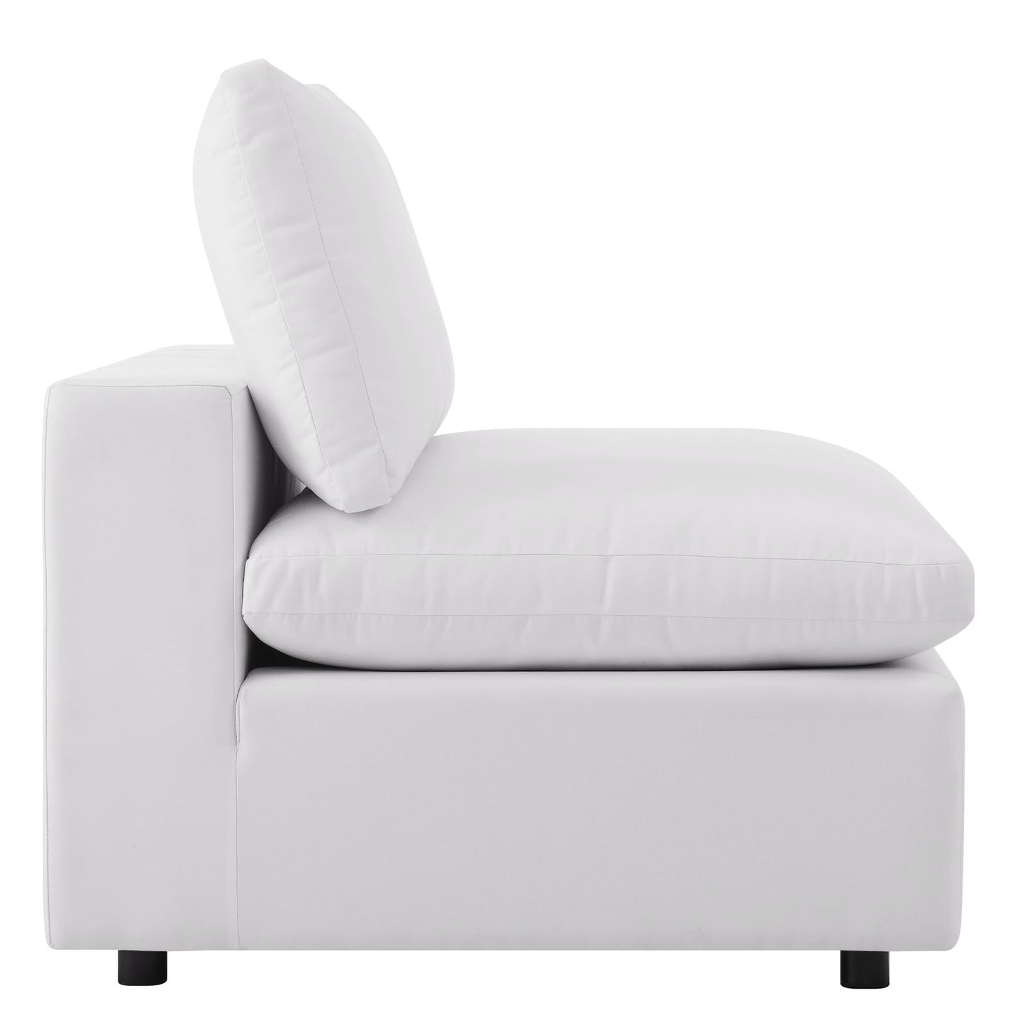 Commix 5-Piece Outdoor Patio Sectional Sofa White EEI-5589-WHI