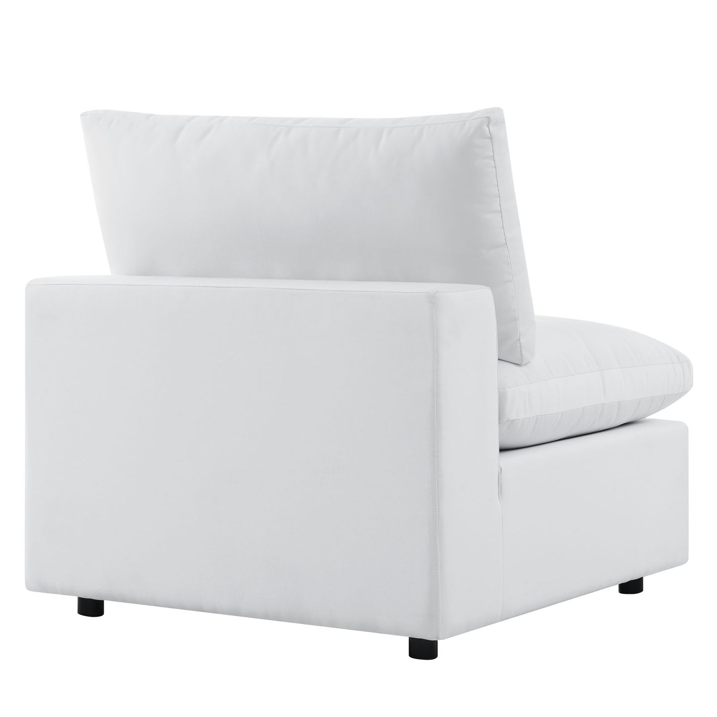 Commix 5-Piece Sunbrella® Outdoor Patio Sectional Sofa White EEI-5590-WHI