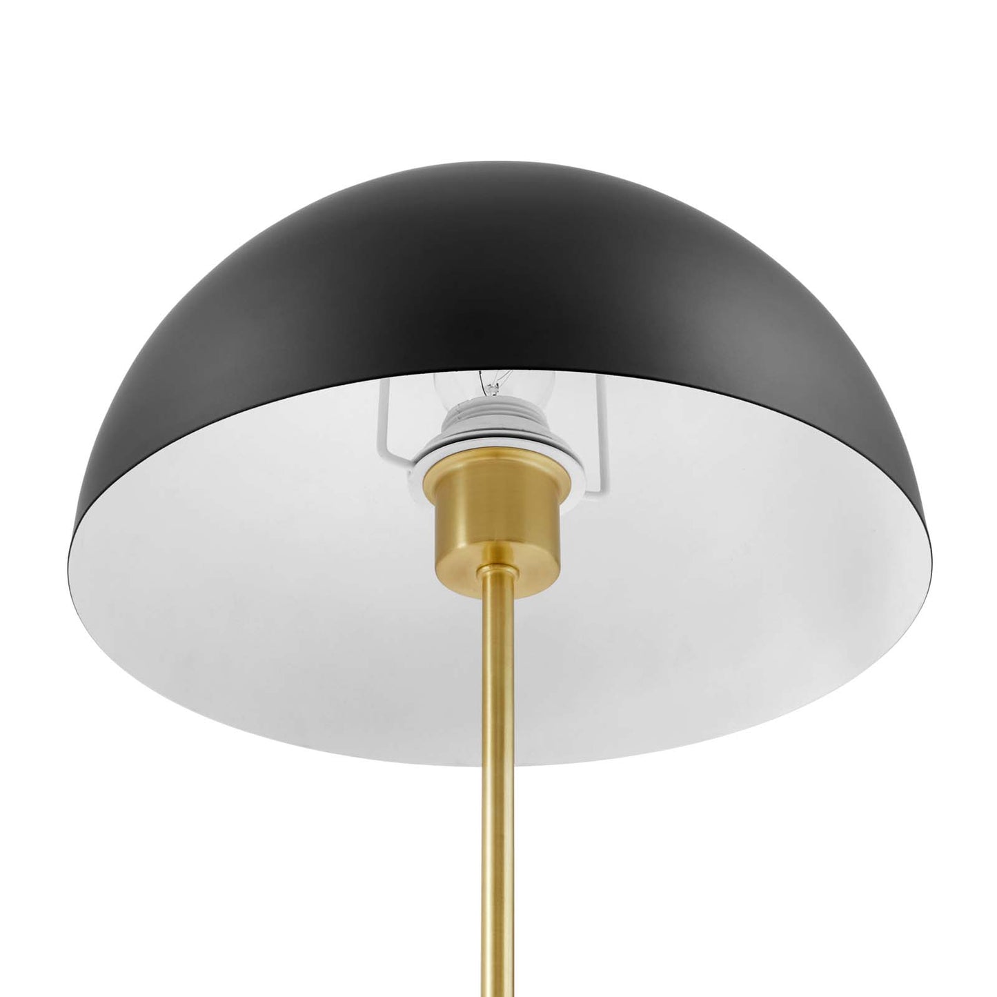 Ideal Metal Table Lamp Black Satin Brass EEI-5629-BLK-SBR