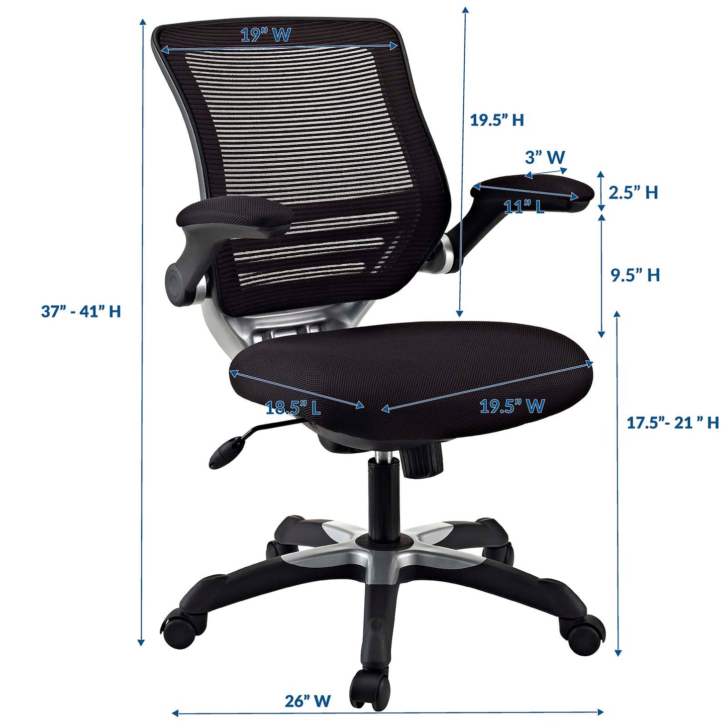 Edge Office Chair - All Mesh and Vinyl Options