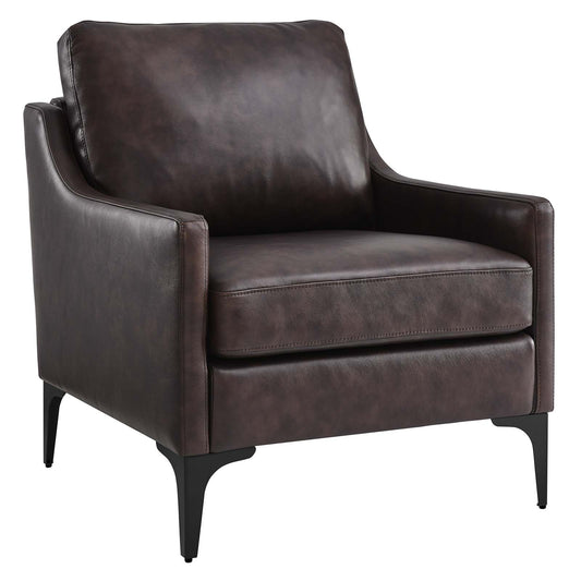 Corland Leather and Upholstered Fabric Armchair Collection