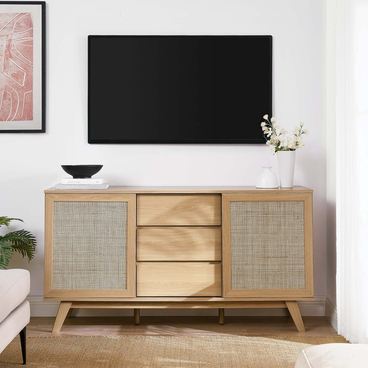 Soma 59" Sideboard Oak EEI-6043-OAK