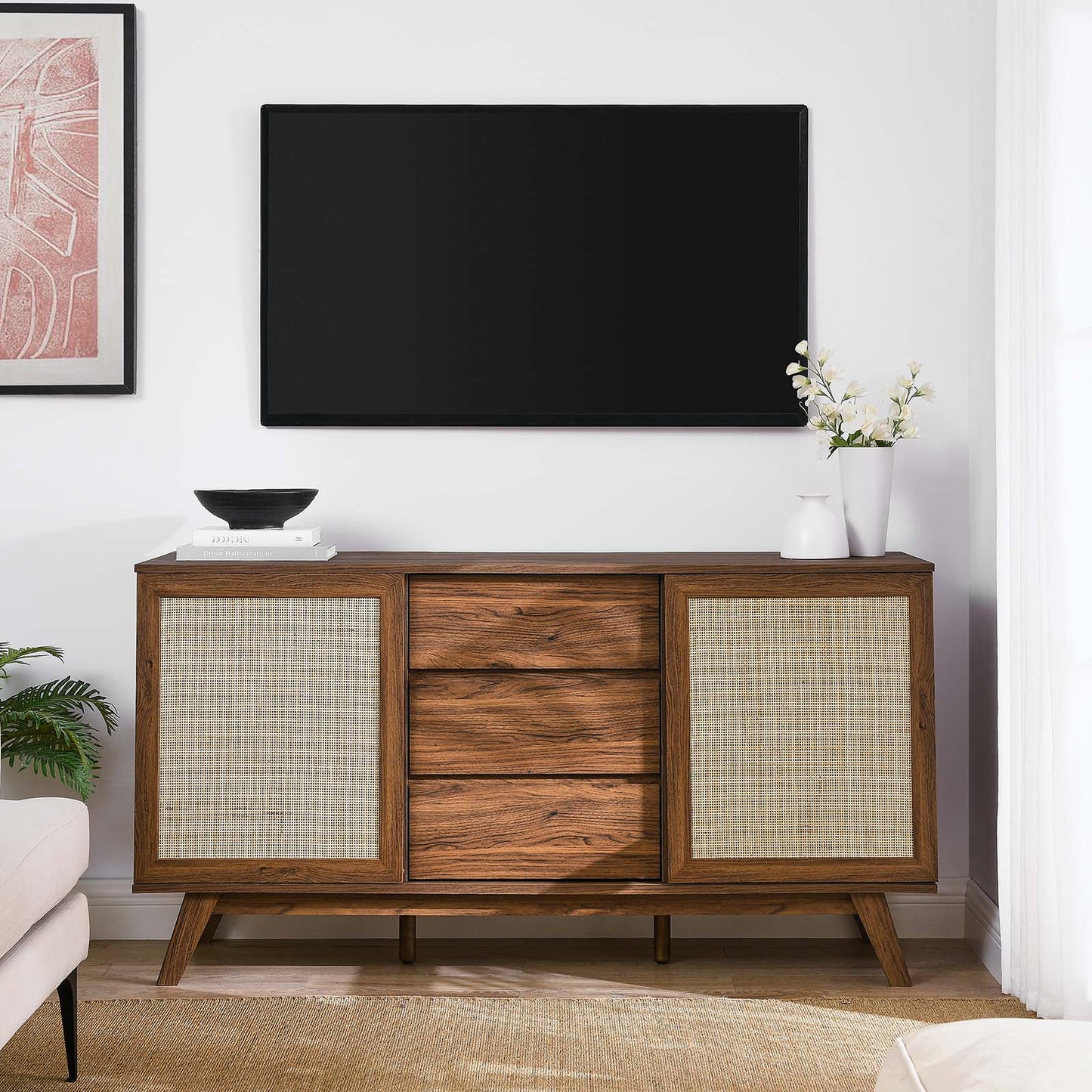 Soma 59" Sideboard Walnut EEI-6043-WAL