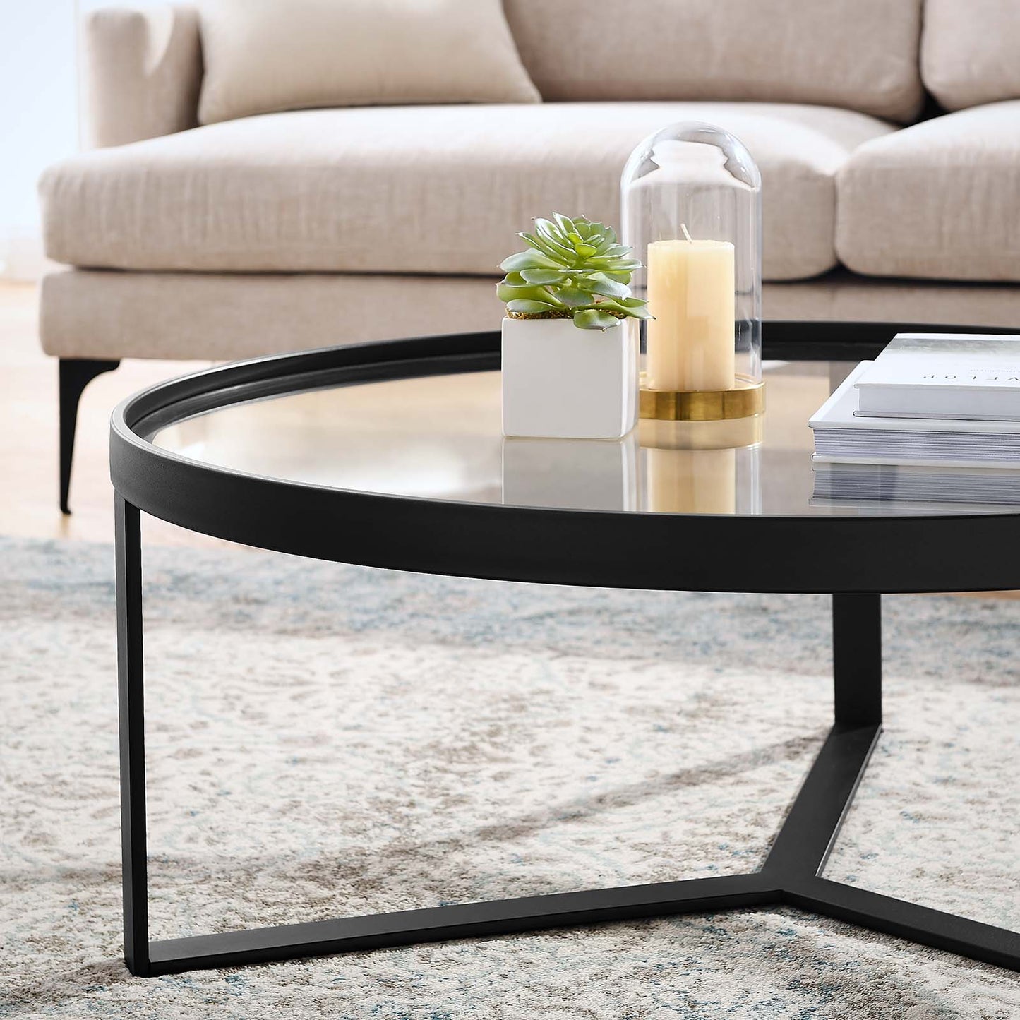 Relay Coffee Table Black EEI-6155-BLK