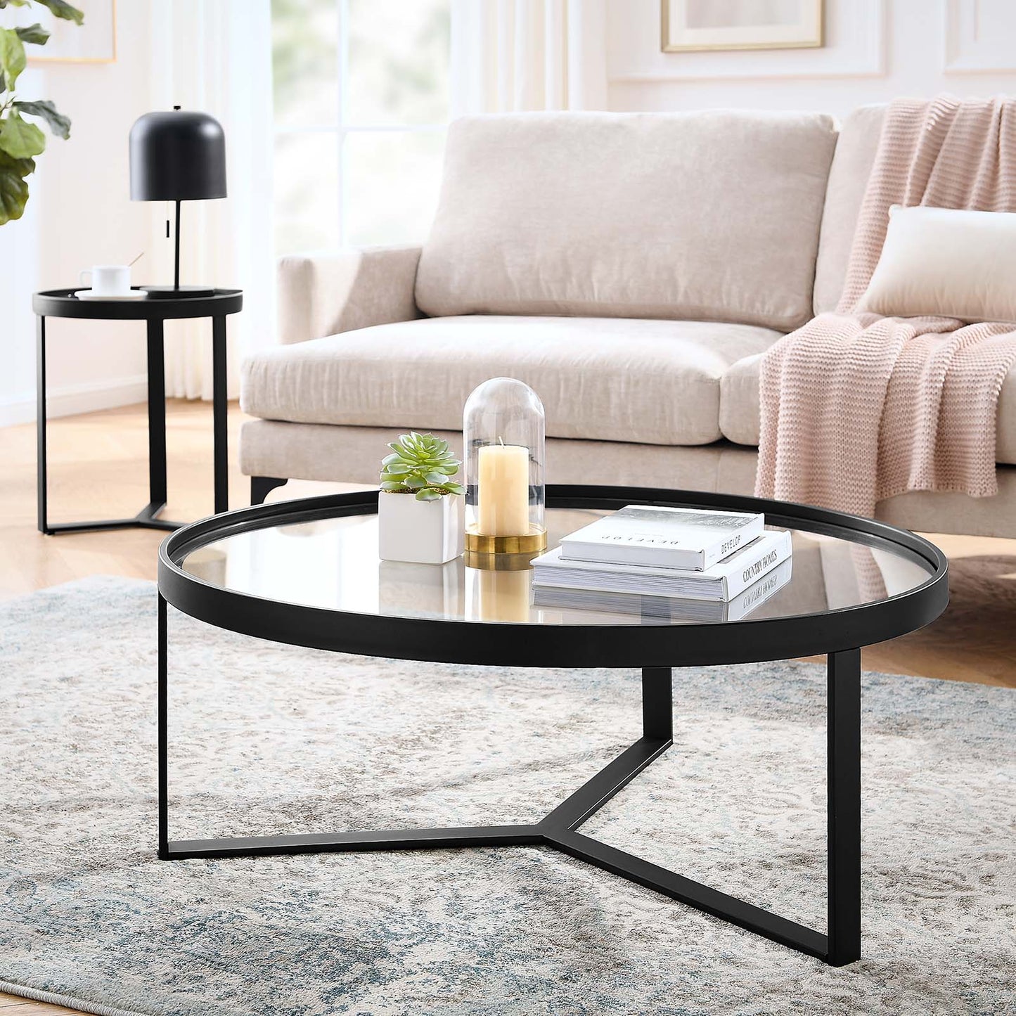 Relay Coffee Table Black EEI-6155-BLK