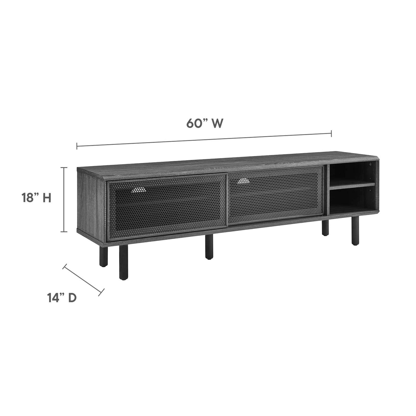 Kurtis 60" TV Stand - Available in Various Finishes