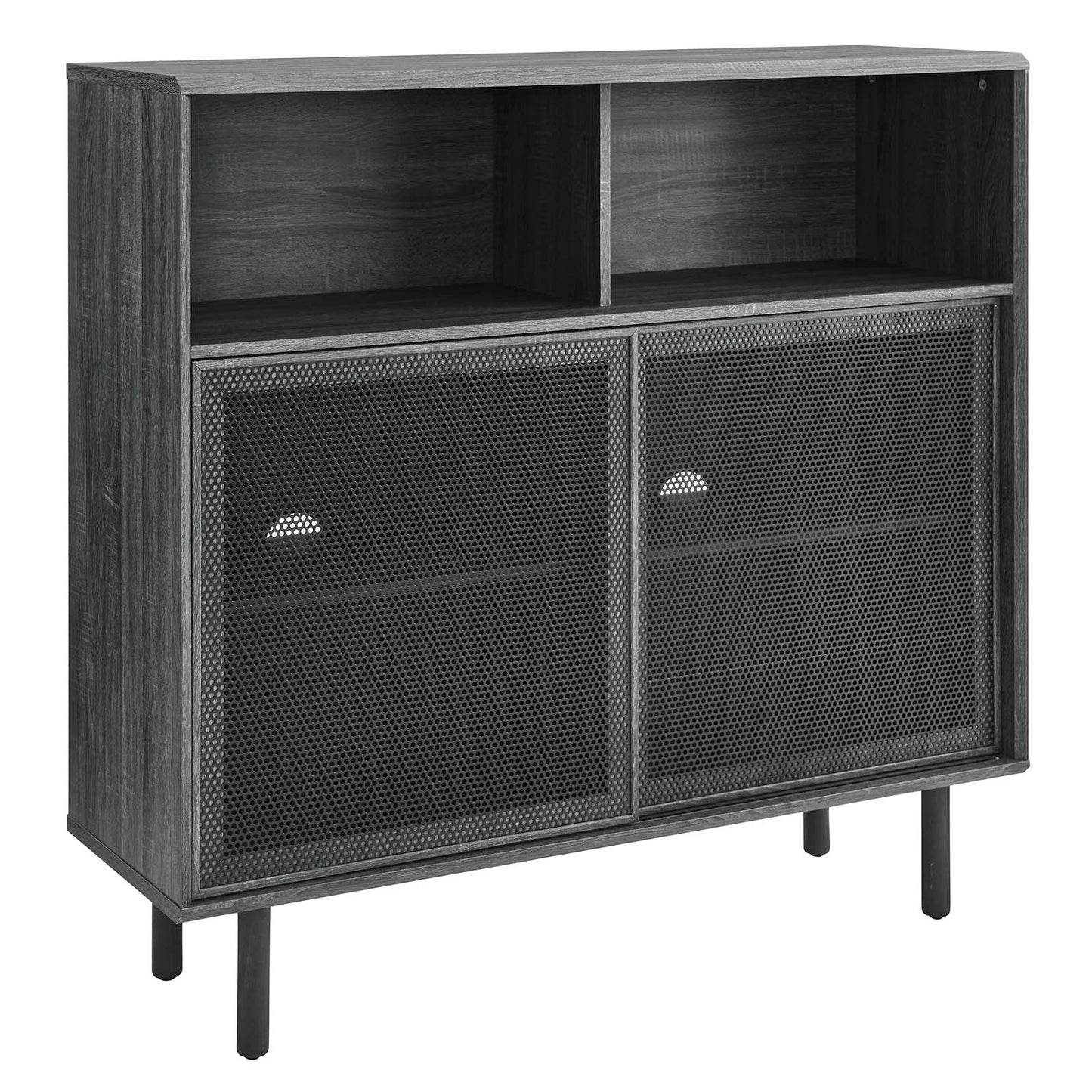 Kurtis 47" Display Cabinet - Charcoal, Oak, Walnut Options Available