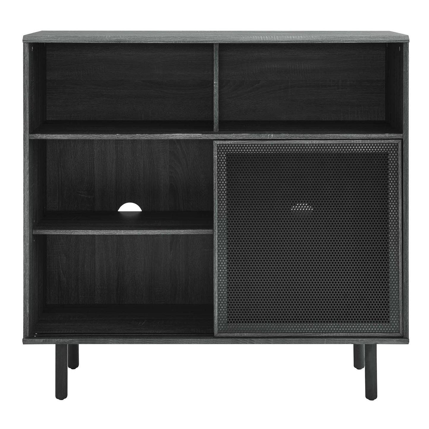 Kurtis 47" Display Cabinet - Charcoal, Oak, Walnut Options Available