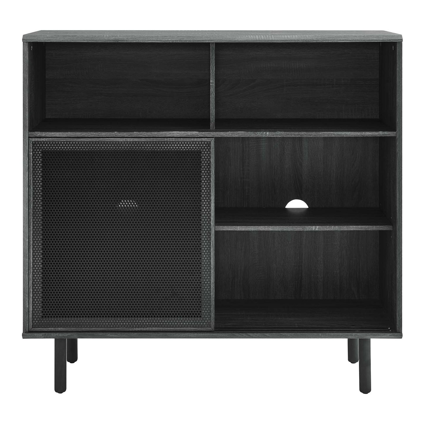 Kurtis 47" Display Cabinet - Charcoal, Oak, Walnut Options Available