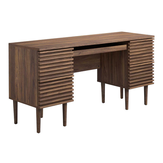 Render Office Desk Walnut EEI-6254-WAL