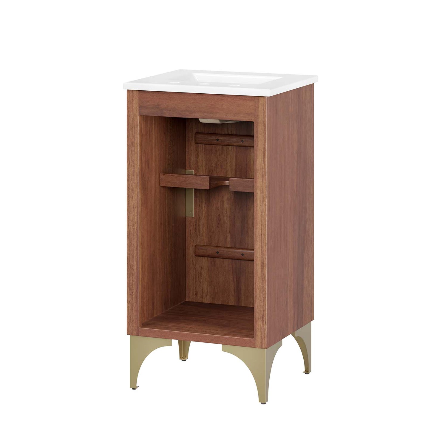 Daylight 18" Bathroom Vanity White Walnut EEI-6286-WHI-WAL