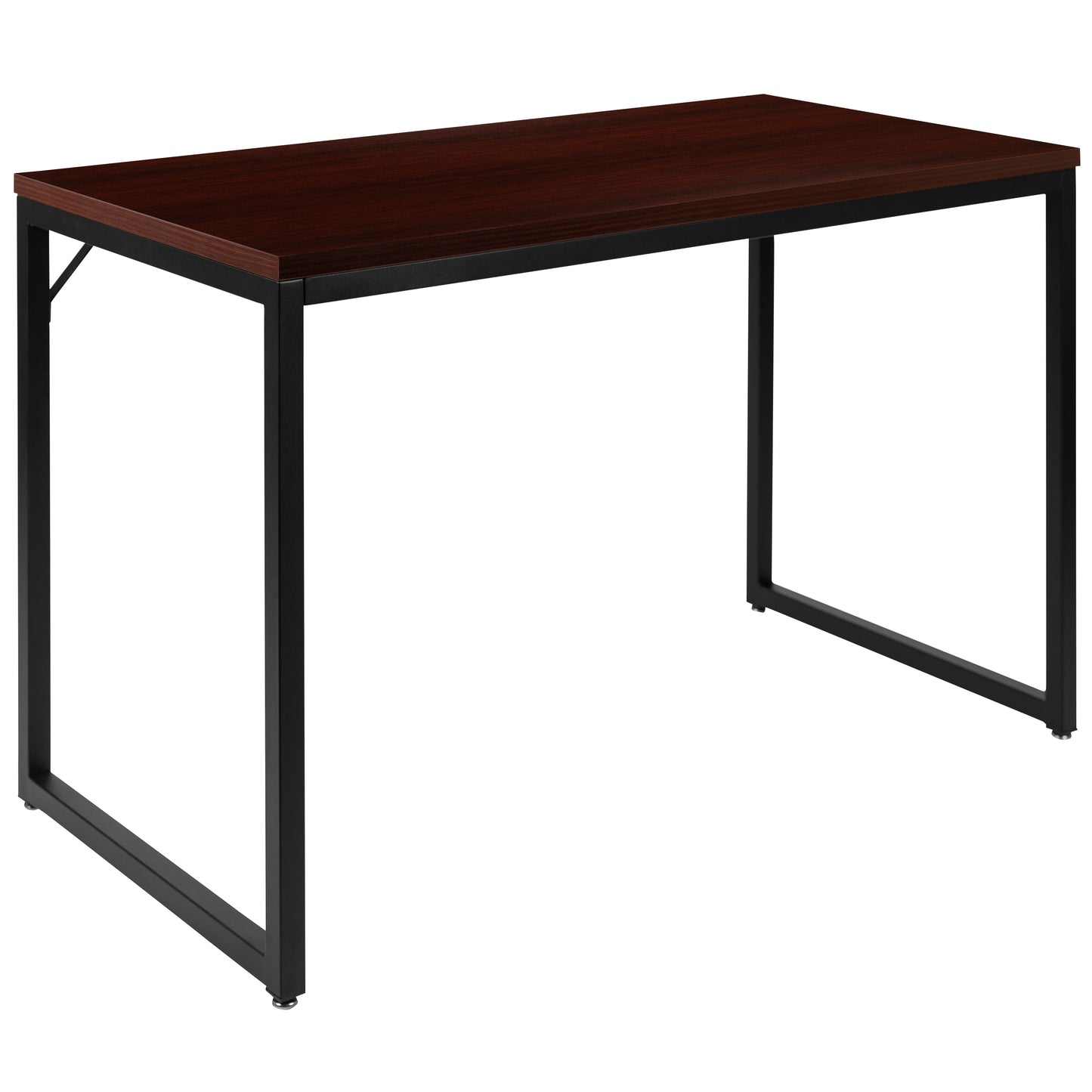 Mahogany Commercial Desk GC-GF156-12-MHG-GG