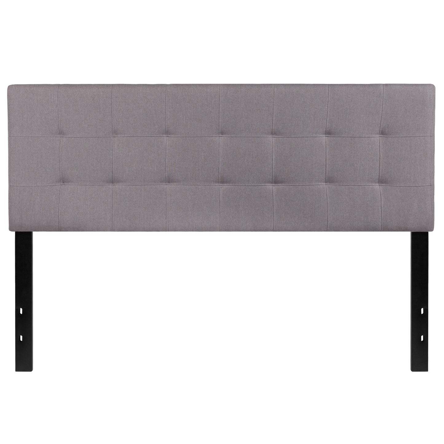 Queen Headboard-Gray Fabric HG-HB1704-Q-LG-GG