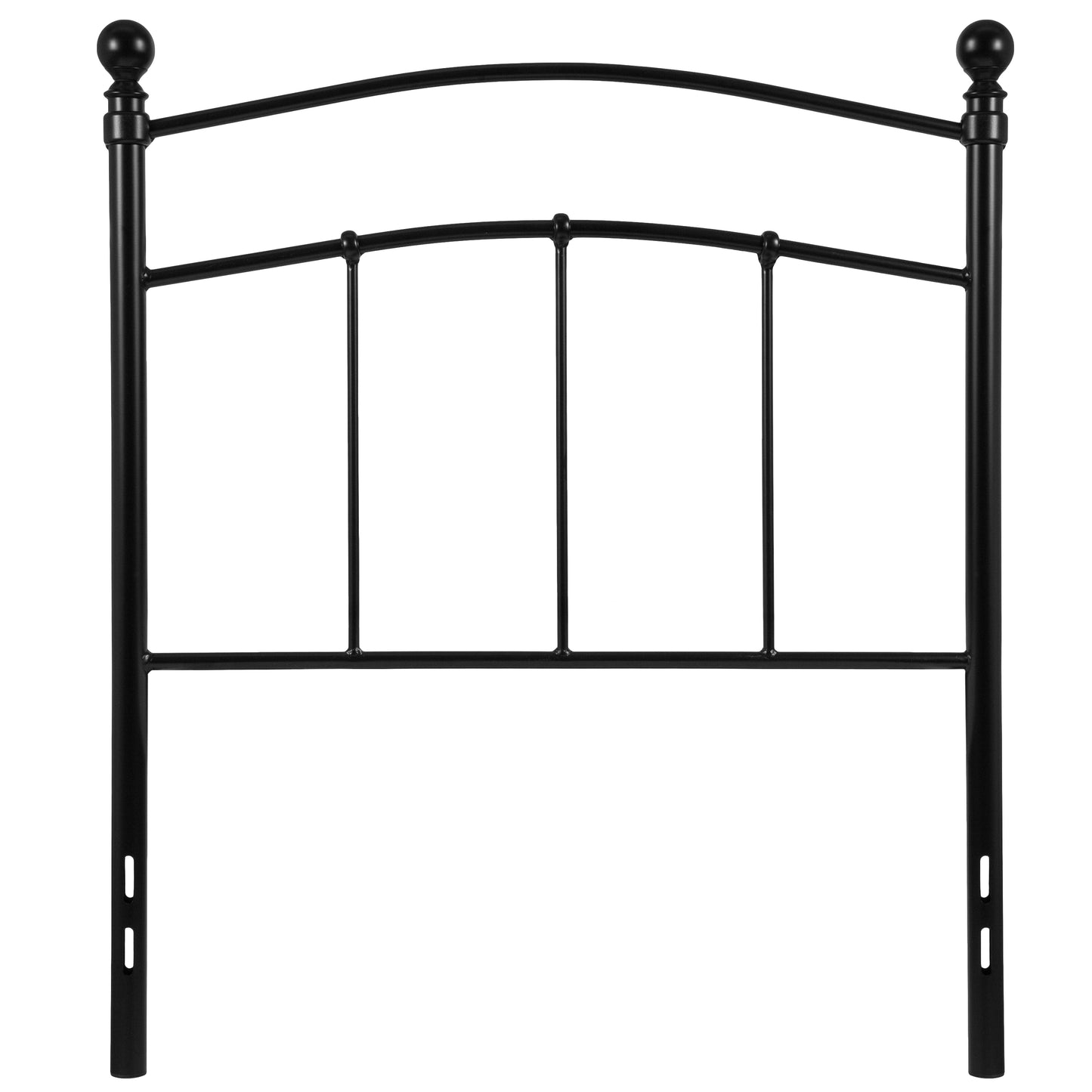 Black Metal and White Metal Headboards - Full, King, Queen, and Twin Options