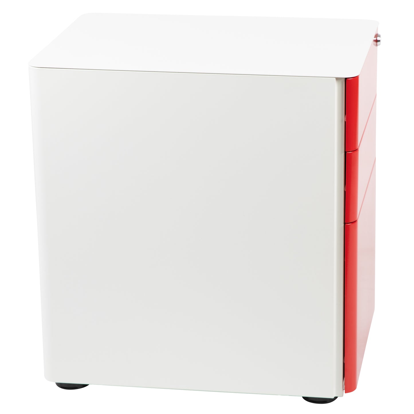 Drawer File Cabinet-White/Red HZ-CHPL-02-RED-WH-GG