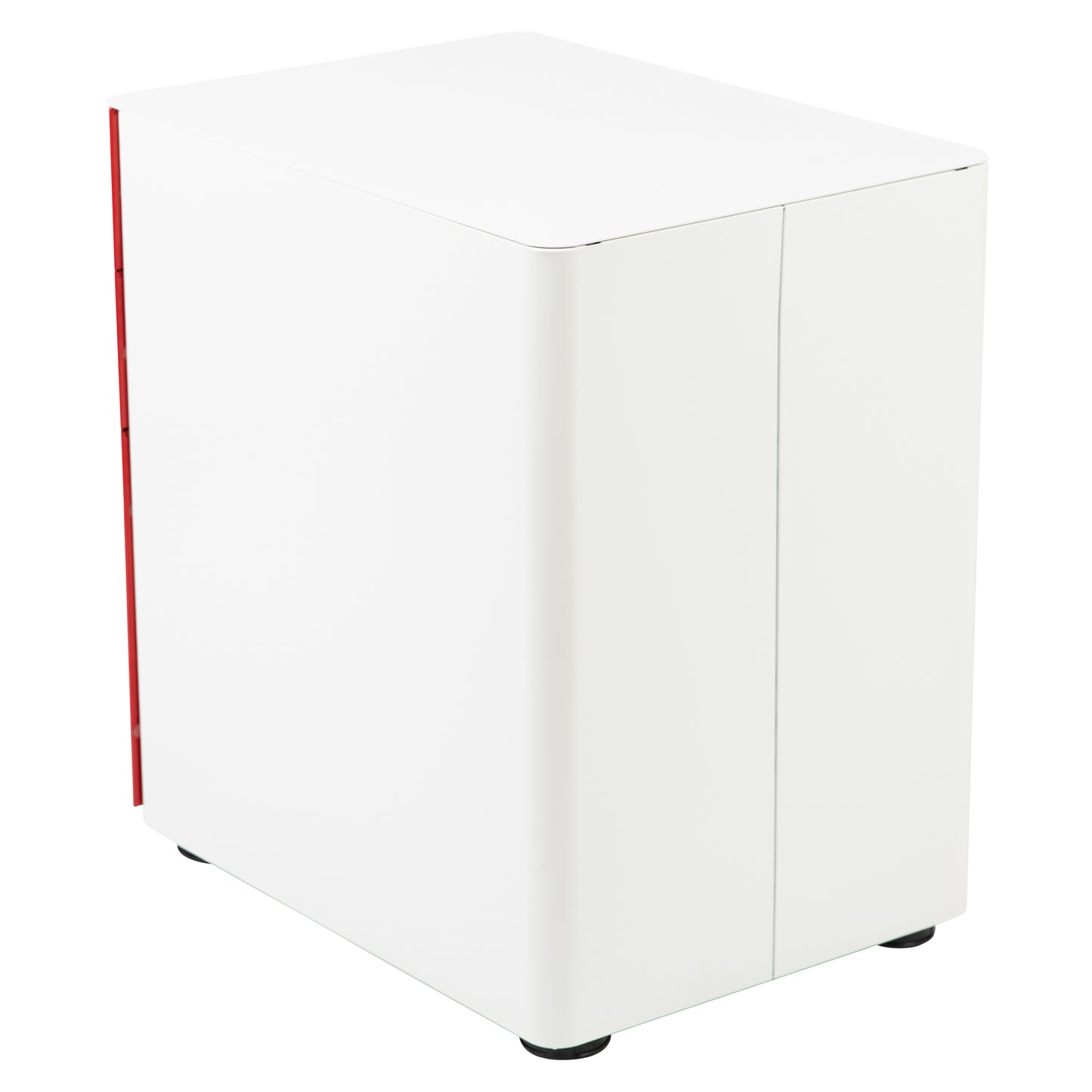 Drawer File Cabinet-White/Red HZ-CHPL-02-RED-WH-GG