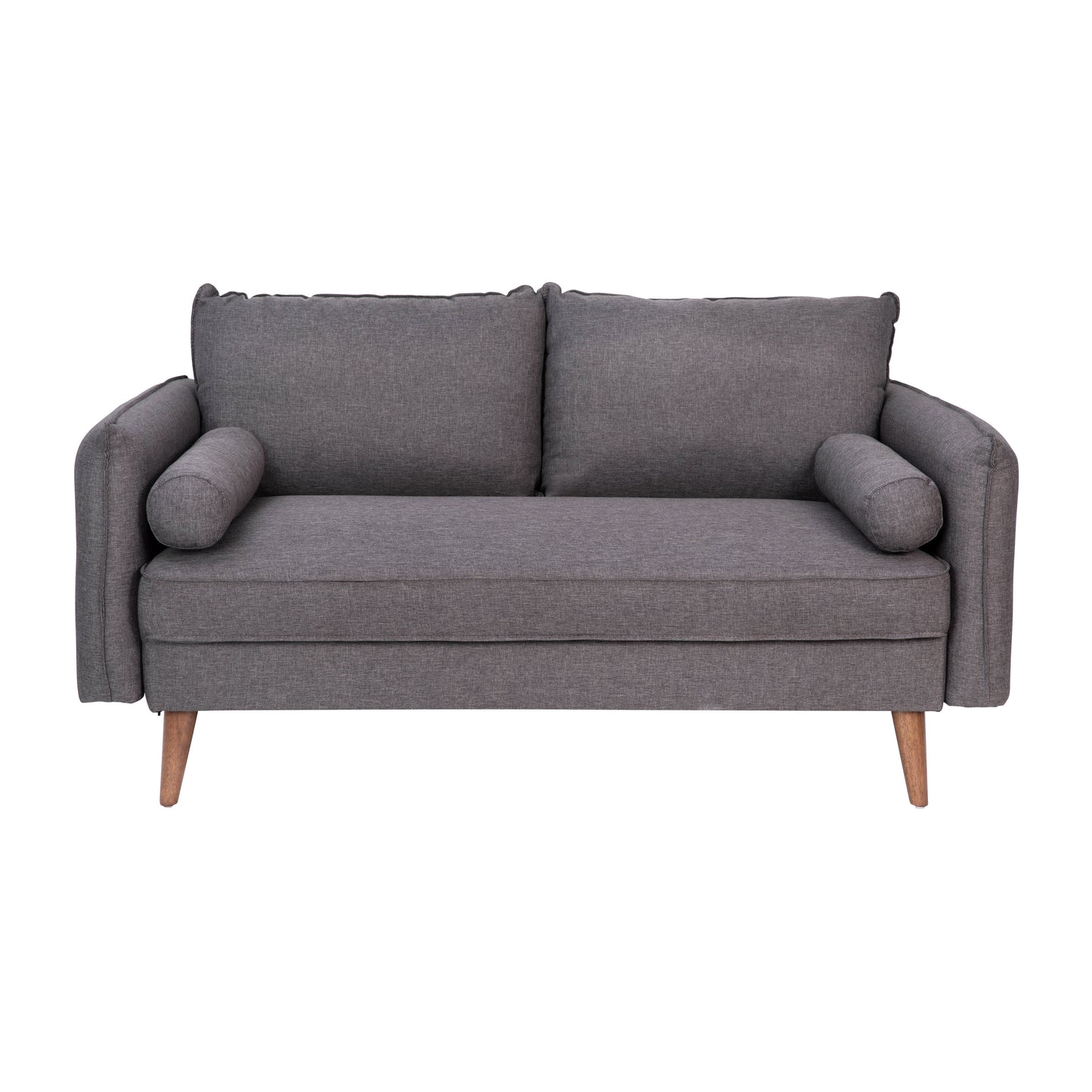 Gray Upholstered Loveseat IS-VL100-GY-GG