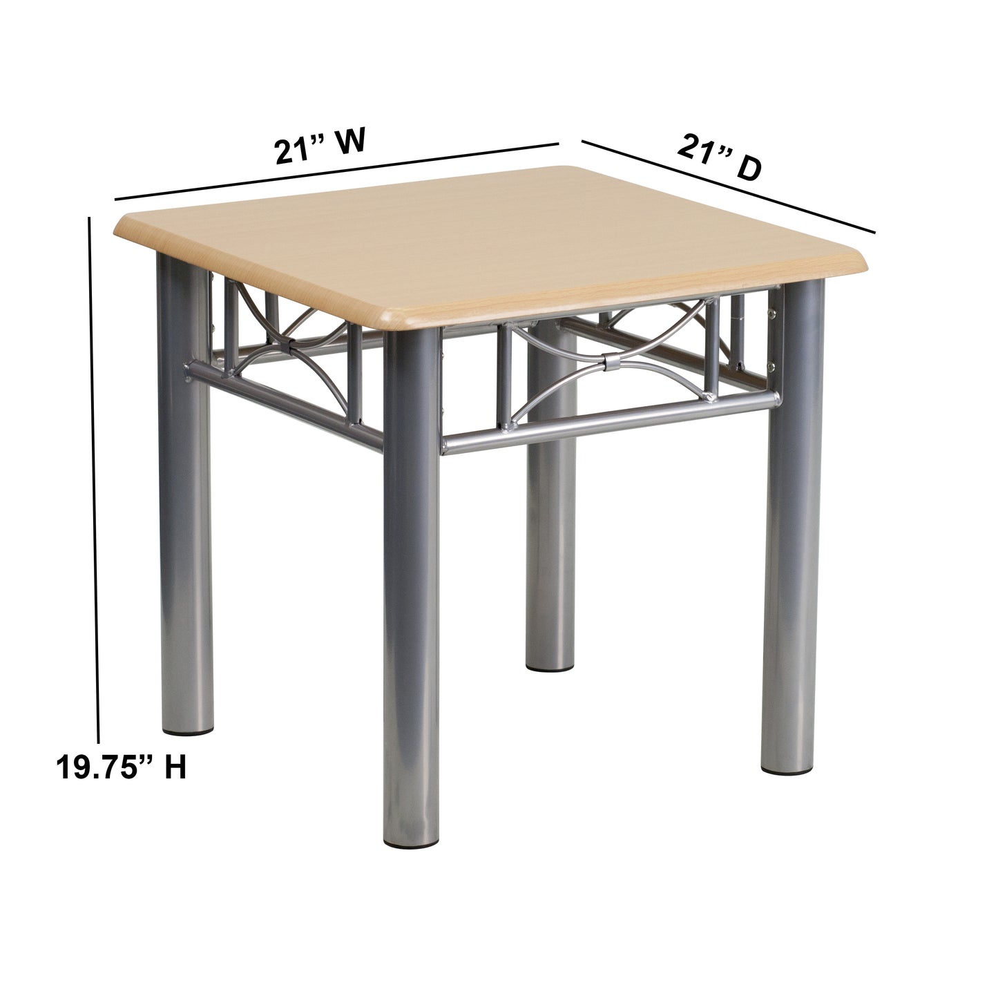 Natural Laminate End Table JB-6-END-NAT-GG