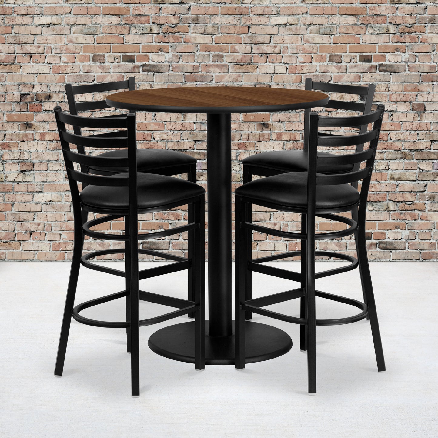 36RD WA Bar Table-BK VYL Seat MD-0011-GG