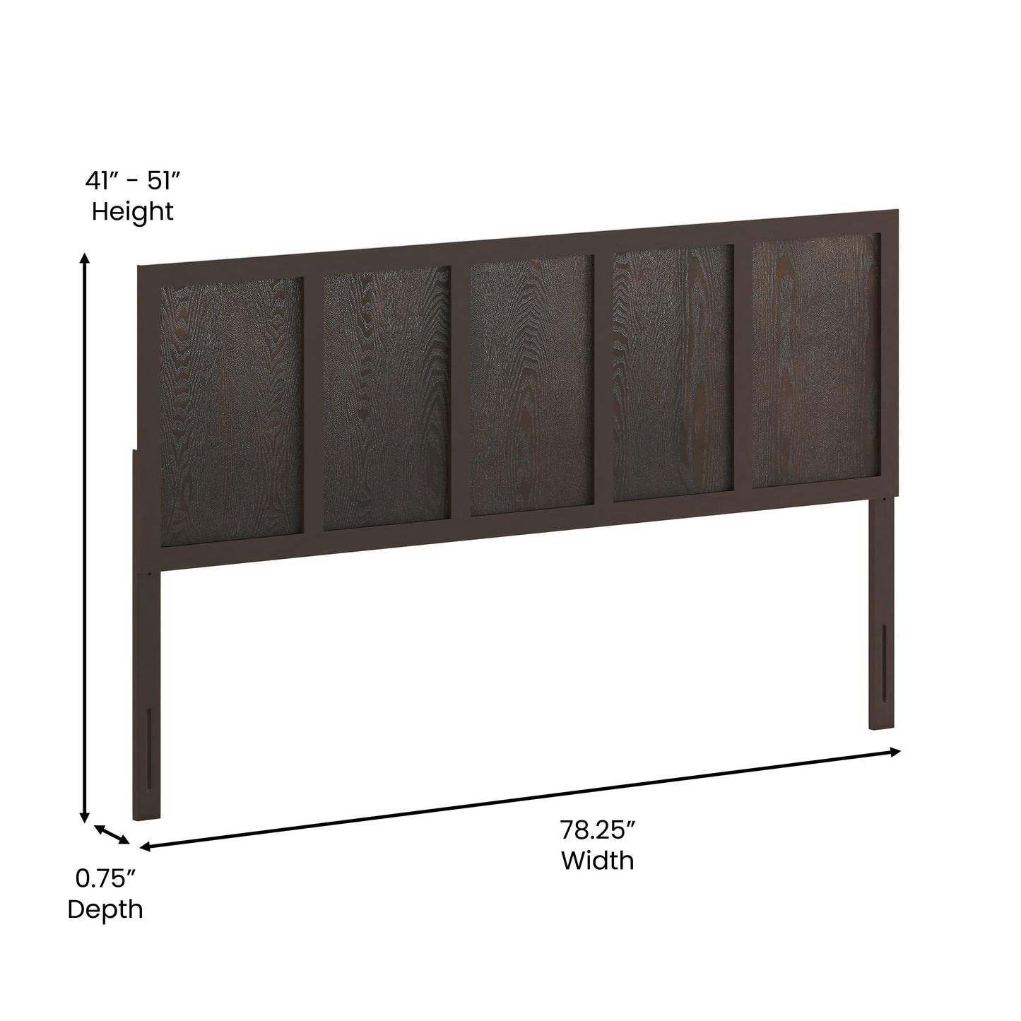 3 Panel and 4 Panel Headboard Collection - Various Sizes and Colors