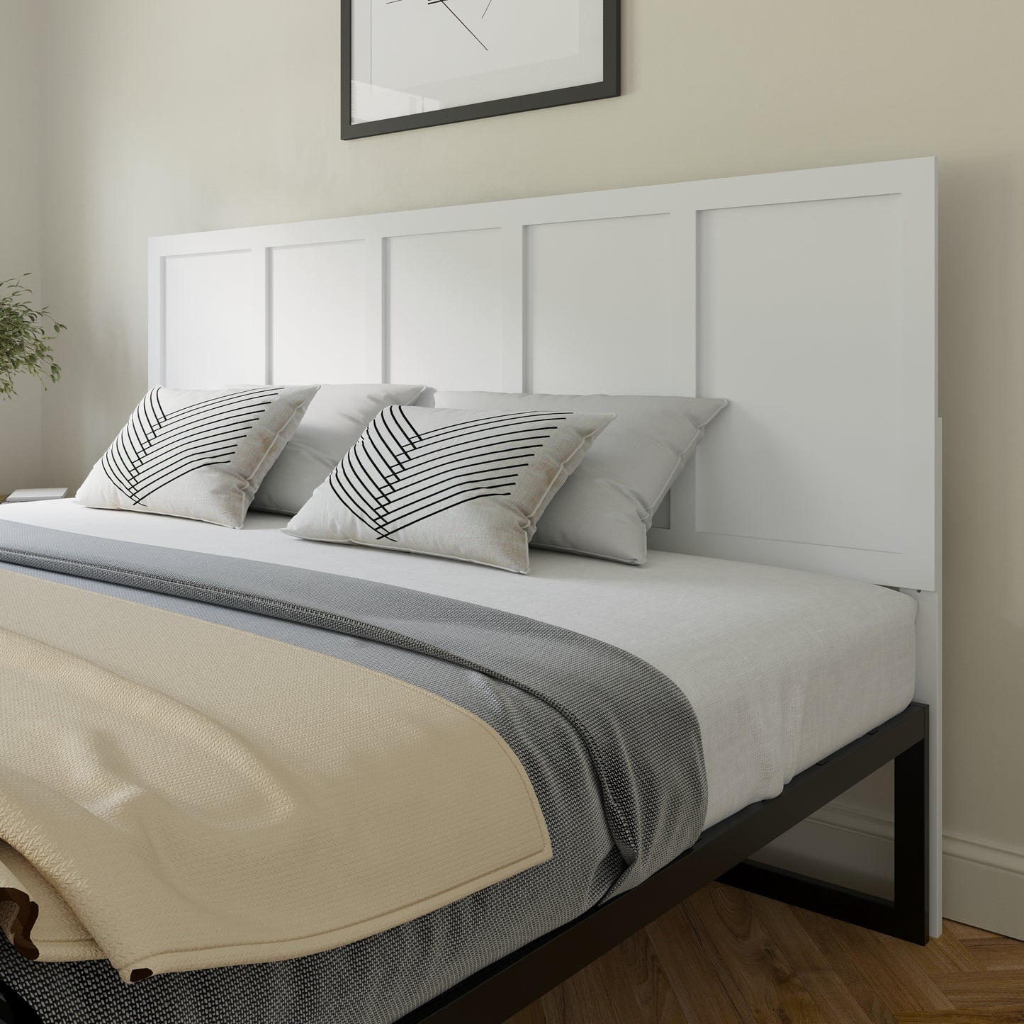 3 Panel and 4 Panel Headboard Collection - Various Sizes and Colors