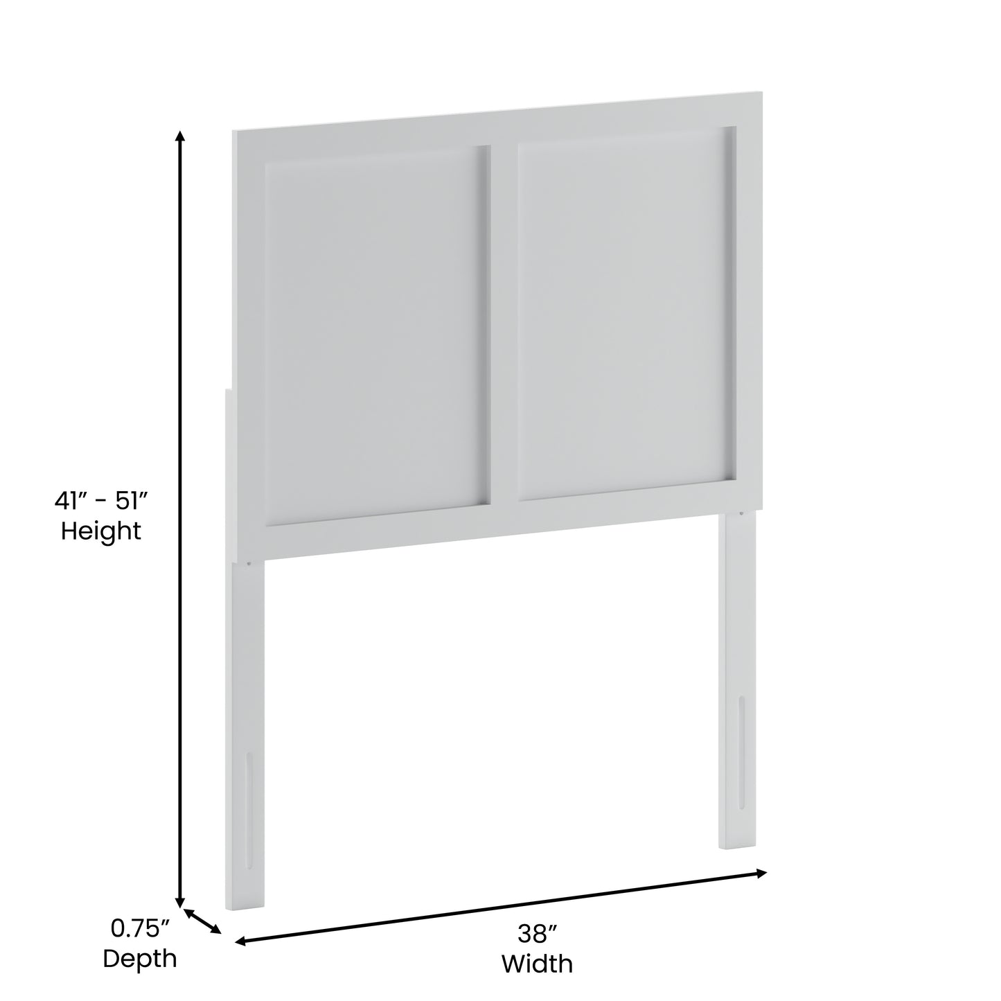 3 Panel and 4 Panel Headboard Collection - Various Sizes and Colors