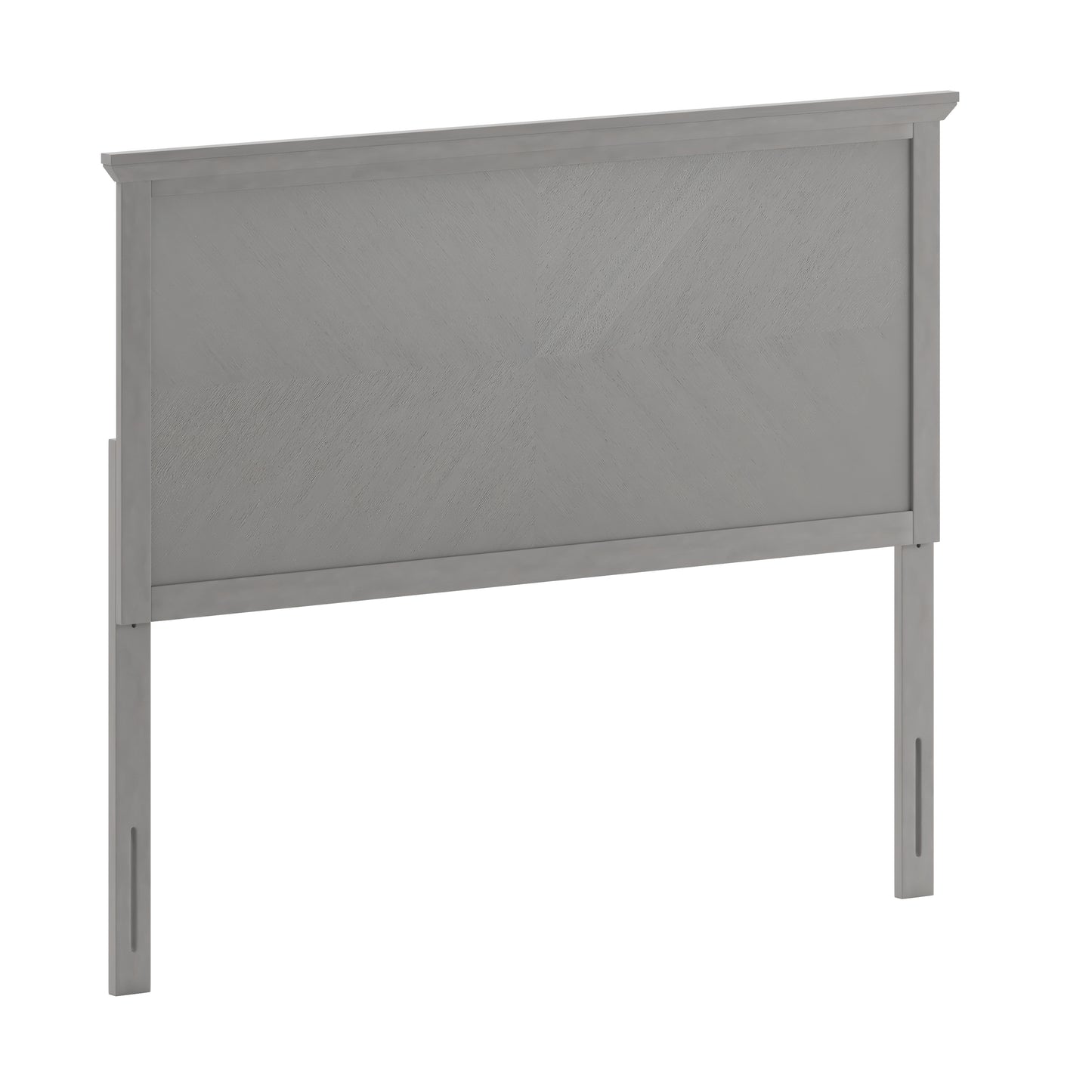 Herringbone Headboard MG-97881-FHB-F-KHB-QHB in Brown and Gray Wash Finish