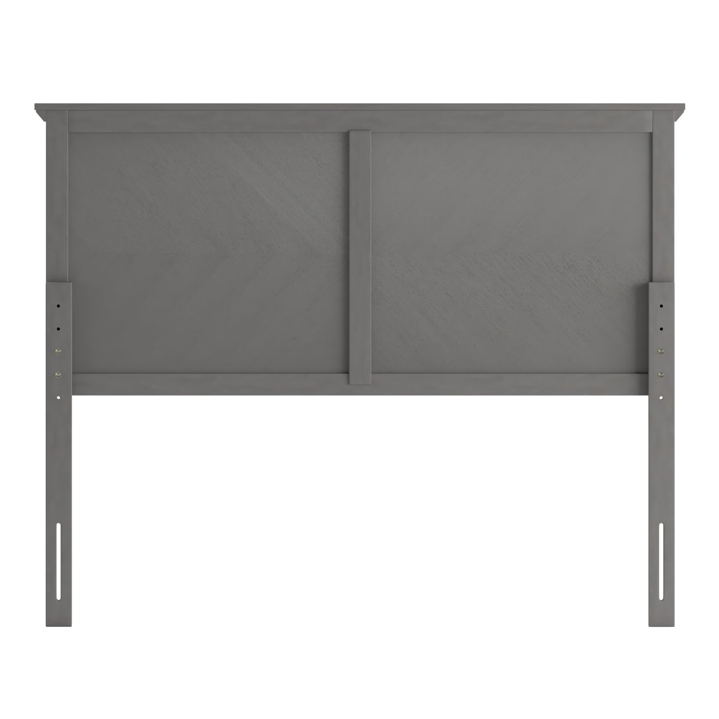 Herringbone Headboard MG-97881-FHB-F-KHB-QHB in Brown and Gray Wash Finish